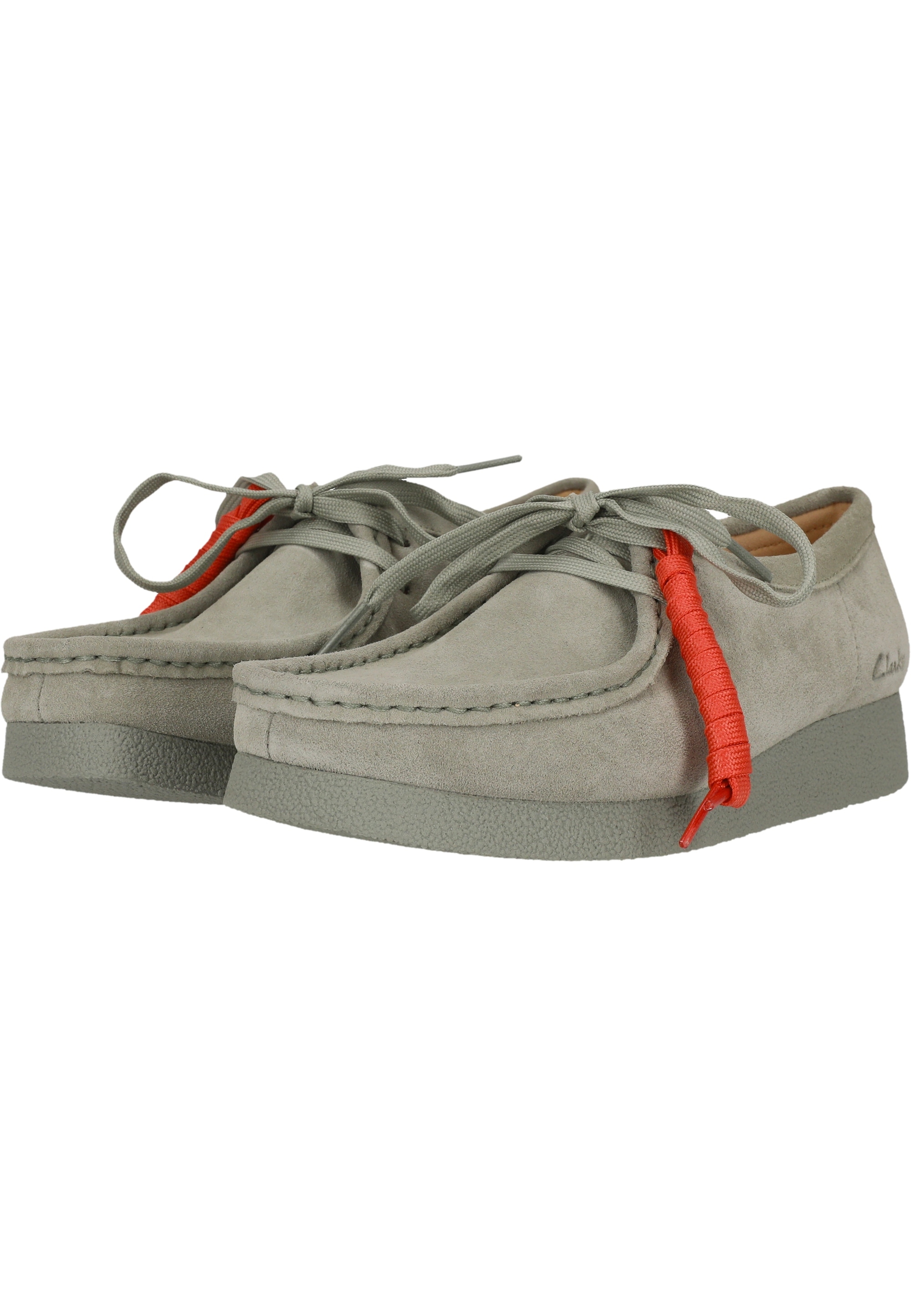 Clarks Schnürschuh »Wallabee«, aus zeitlosem Wildleder mit modernen Akzenten