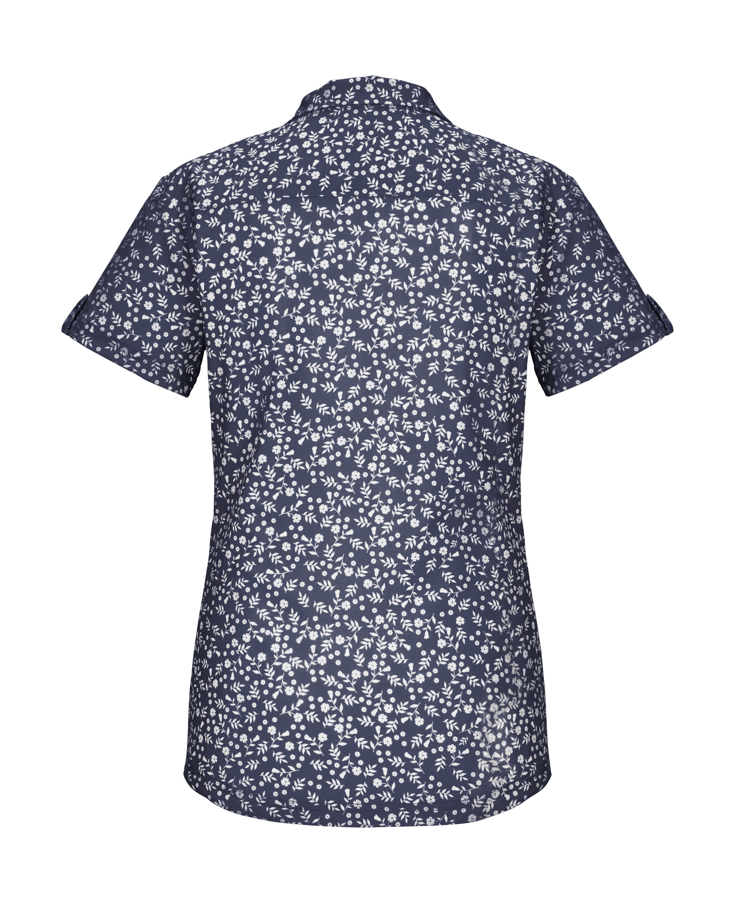 Killtec Funktionshemd »KOS 86 WMN WVN SHRT« Schnelltrocknende Damenbluse mit floralem Print und Zierriegeln