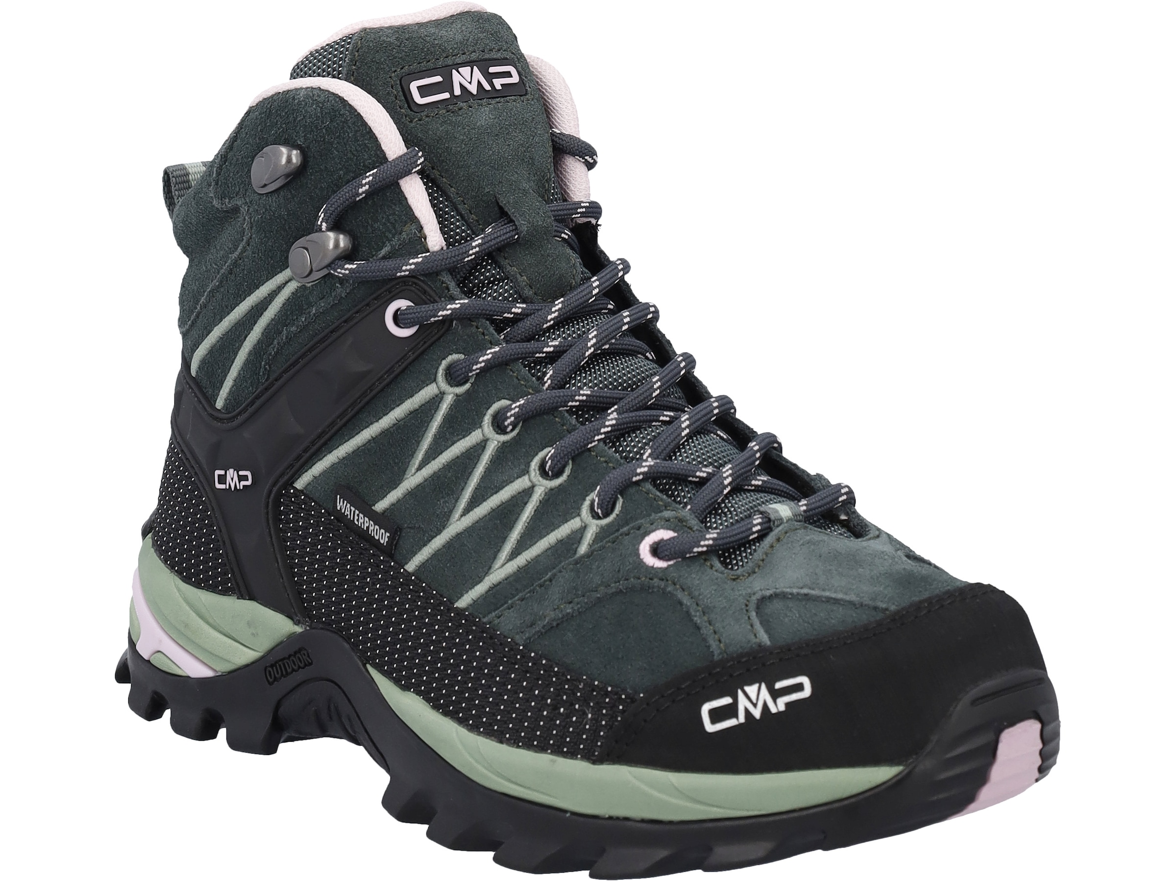 Cmp Damen Jungle Soft Pink Wanderschuh "Rigel Mid Wmn Wp Trekking Shoes" Wasserdicht erhältlich in Größe 37/38/39/40/41/42 von Baur