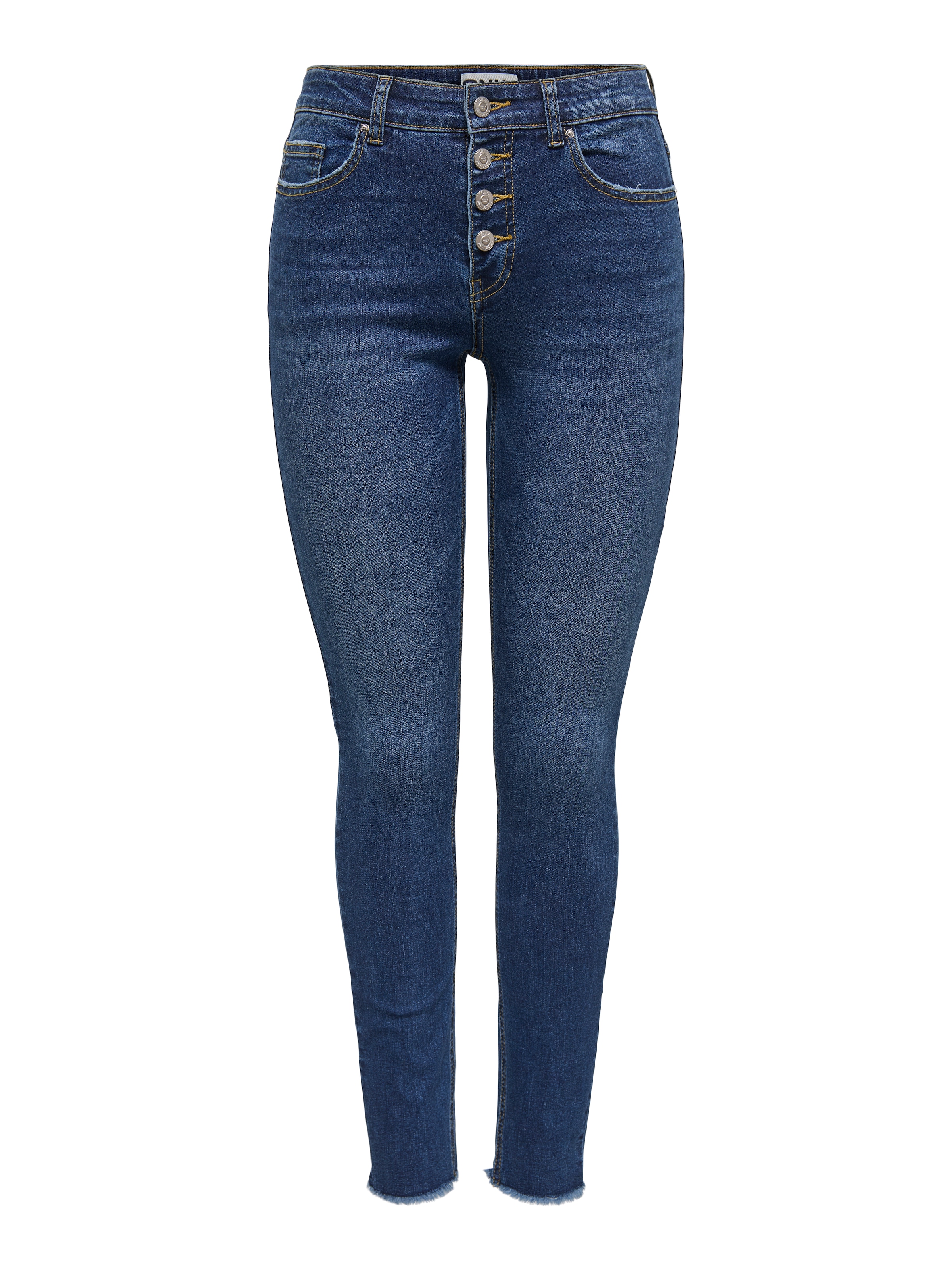 ONLY Skinny-fit-Jeans »ONLMIA MID WAIST BUTTON SK RW ANK BOX«