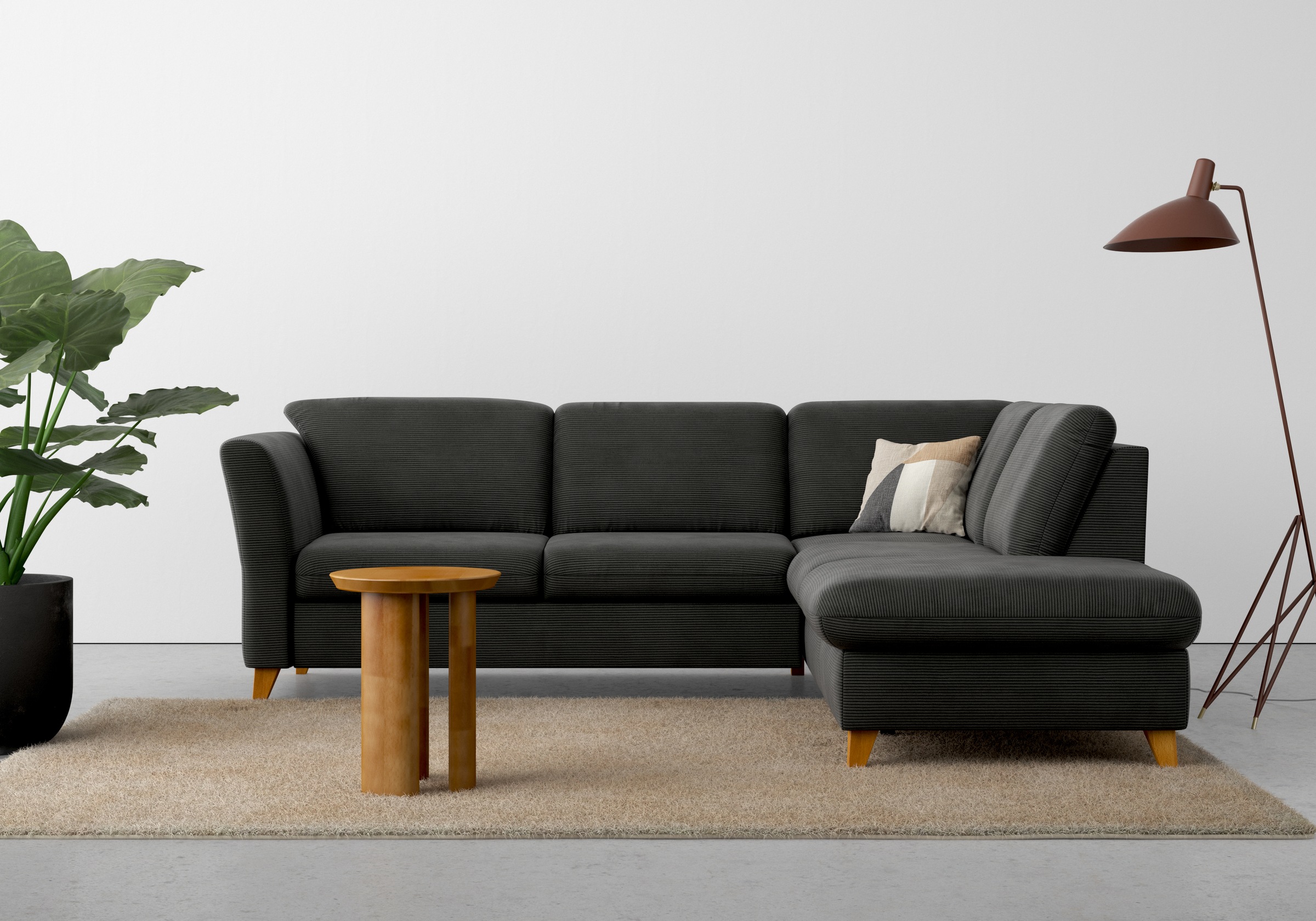 Home affaire Ecksofa »Trelleborg L-Form«, wahlweise mit Bettfunktion und Bettkasten, inkl. Federkern-Polsterung