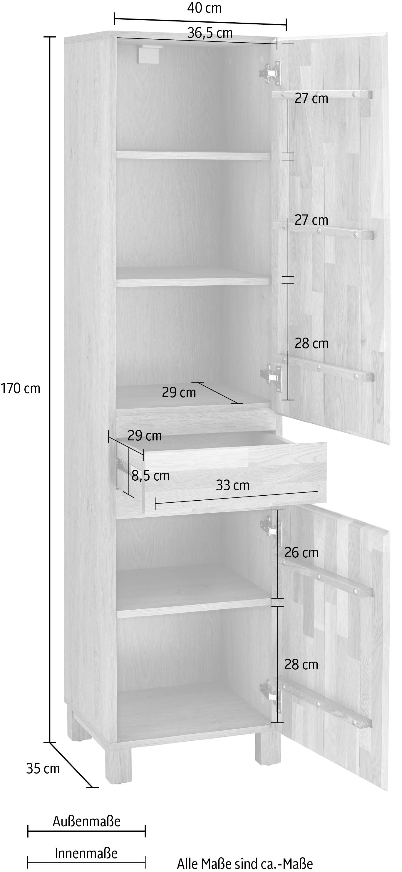 Home affaire Hochschrank »Kaika«, Breite 40 cm