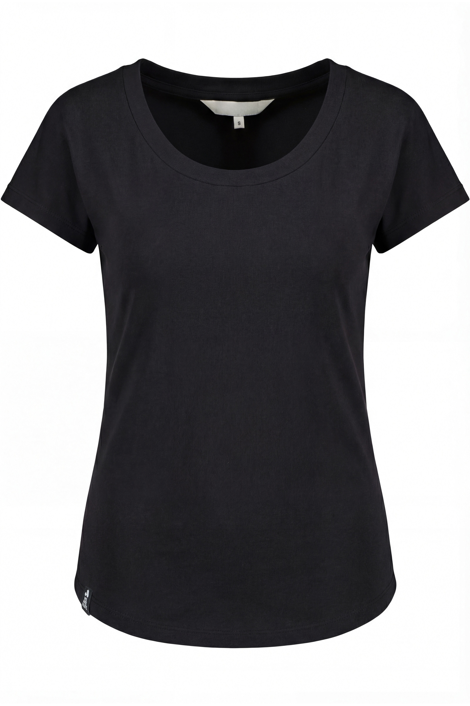 Alife & Kickin Rundhalsshirt leichtes Print Sommer-Top aus Bio-Baumwolle mit weitem U-Ausschnitt