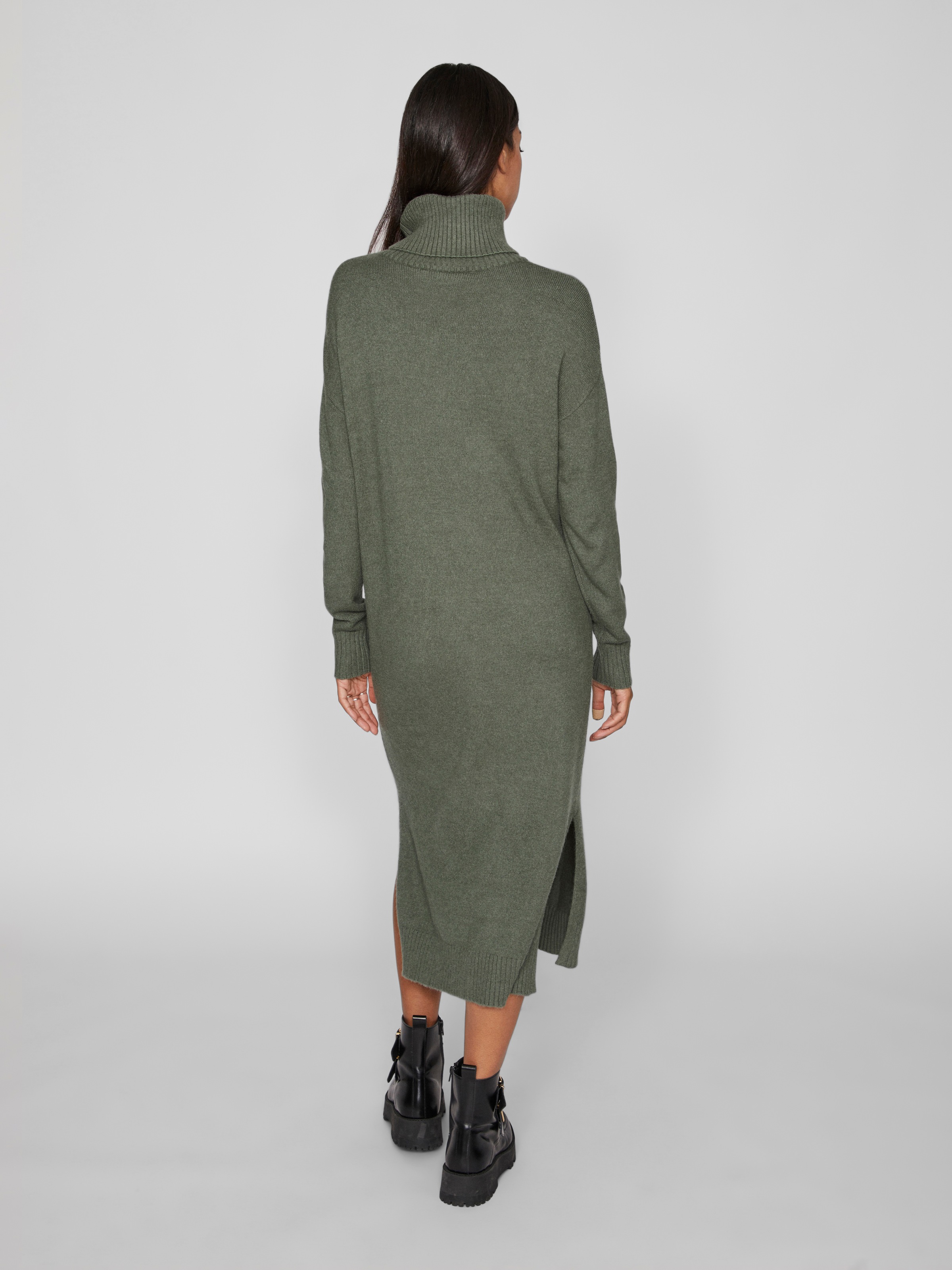 Vila Strickkleid »VIRIL ROLL NECK L/S MIDI DRESS - NOOS«