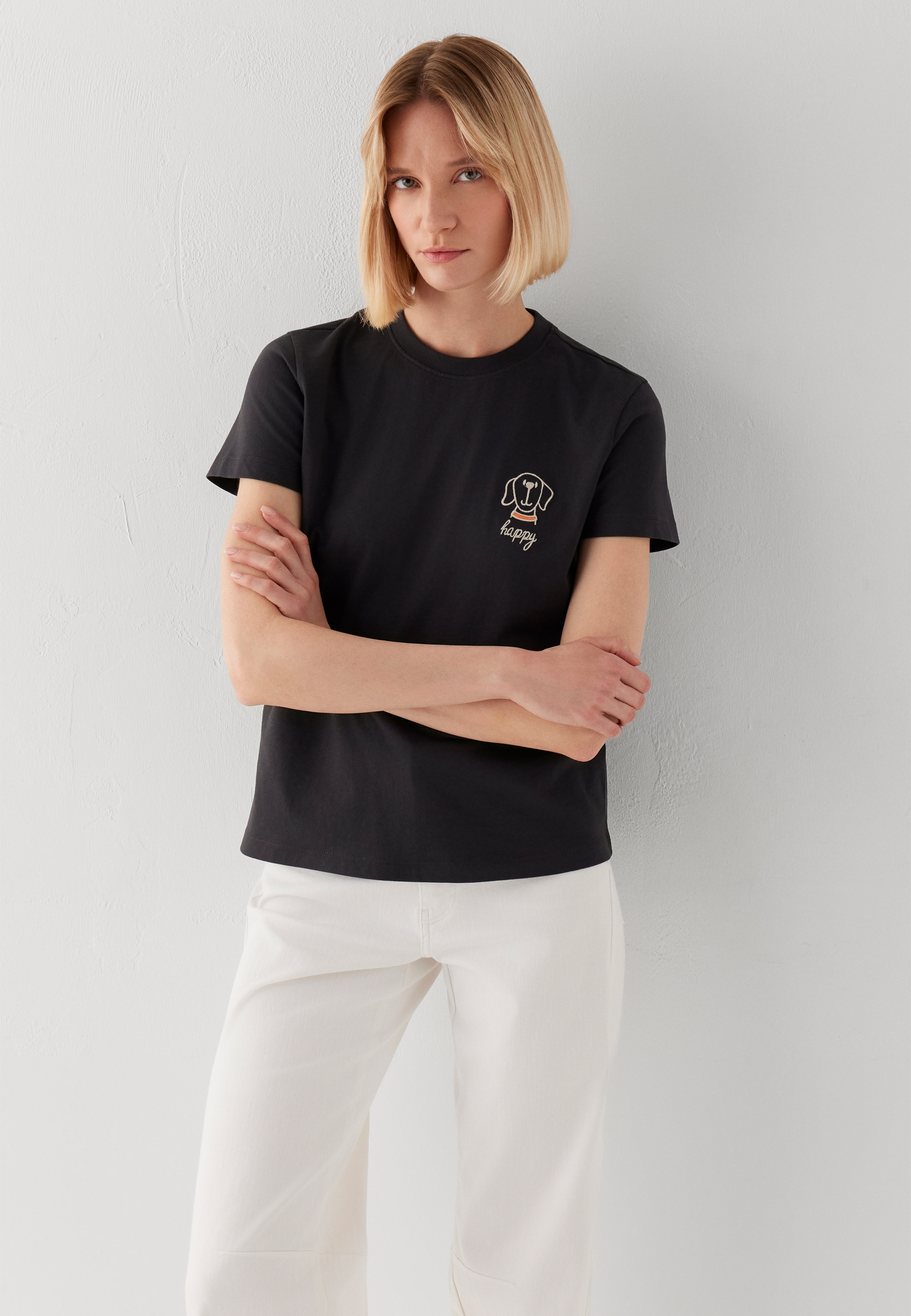 Mavi "DOG PRINTED TSHIRT" T-Shirt mit Hundedetail
