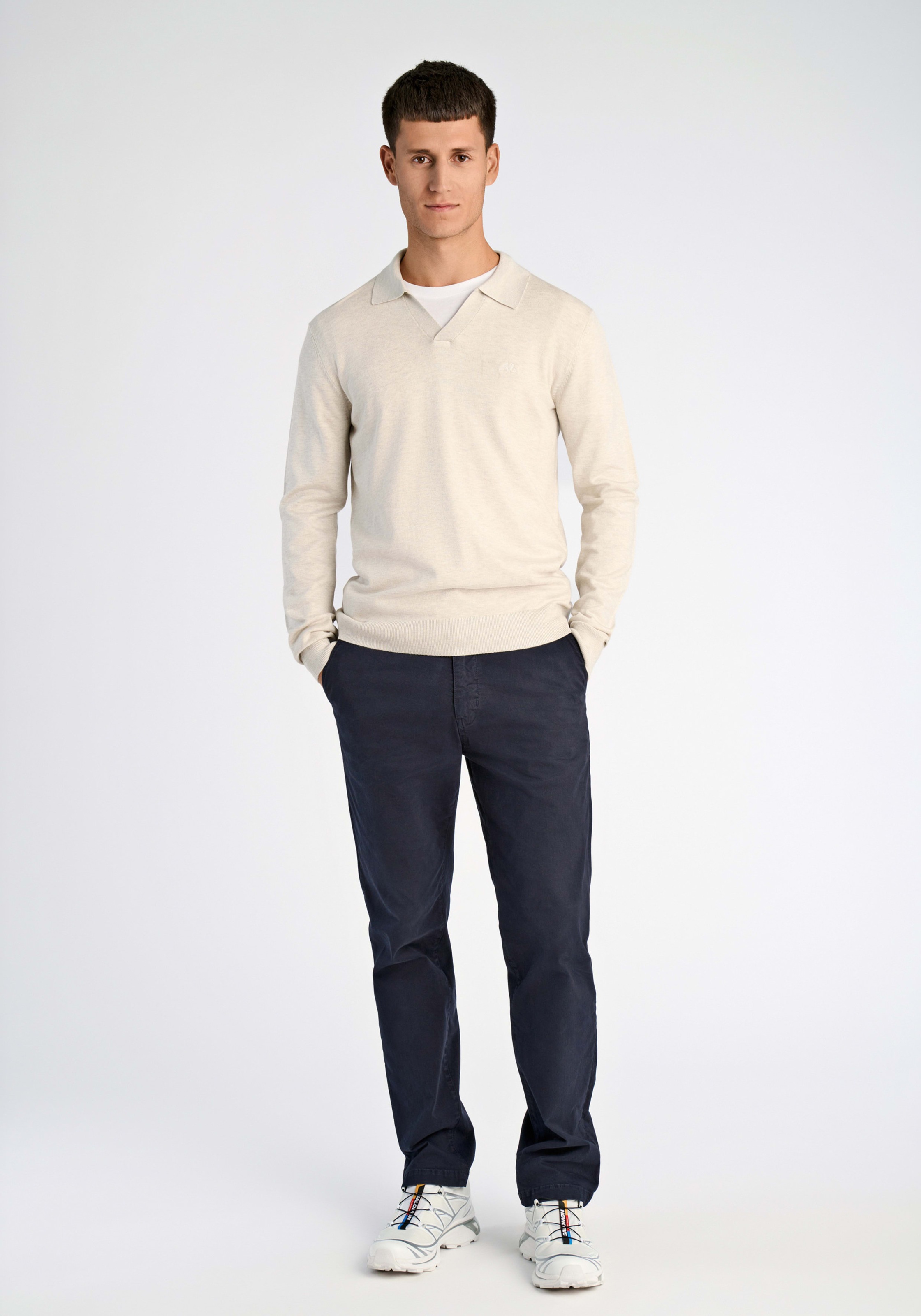 LINDBERGH Strickpullover mit Polokragen und mit Viskose