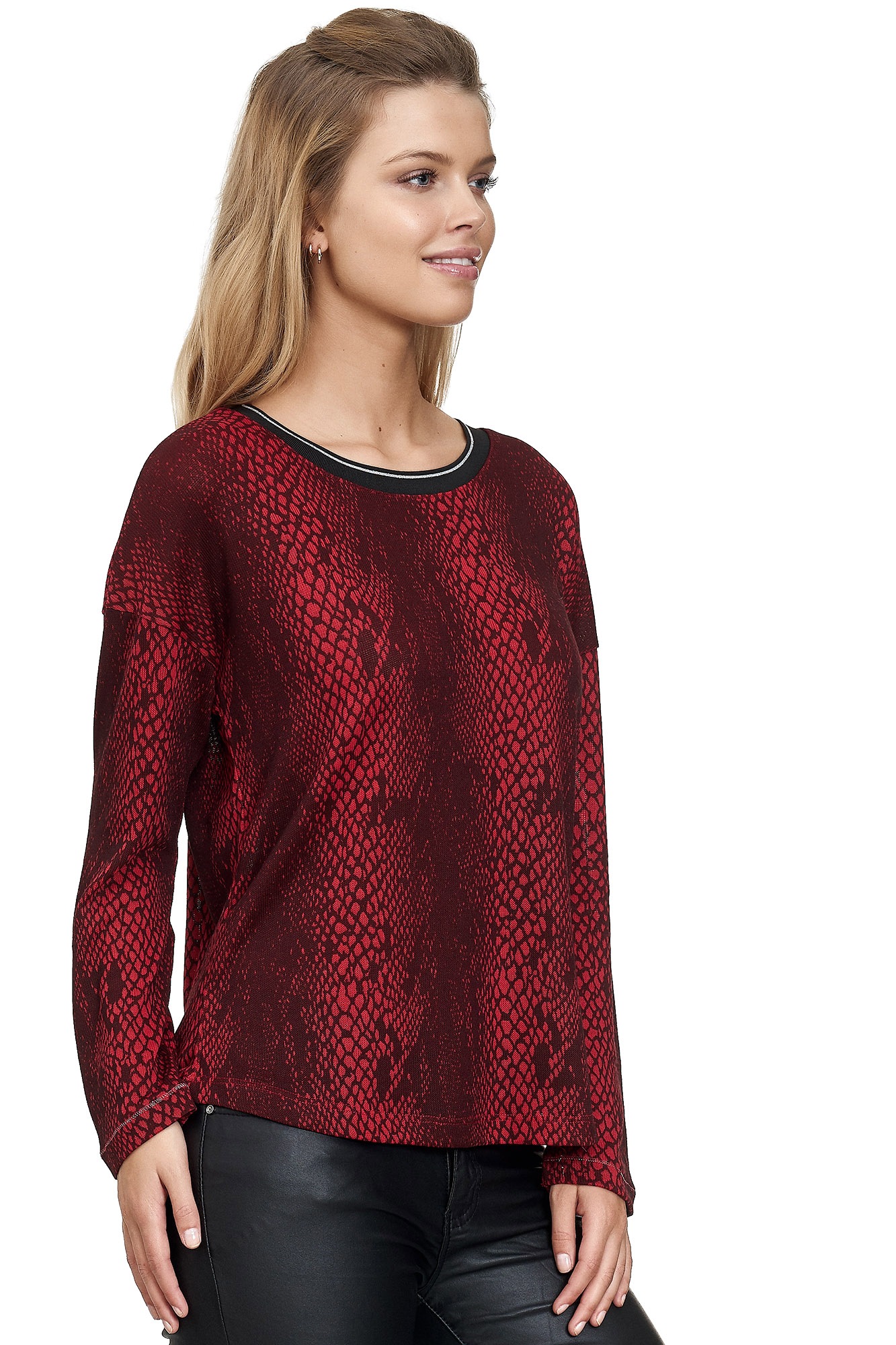 Decay Langarmshirt, mit tollem Schlangen-Muster