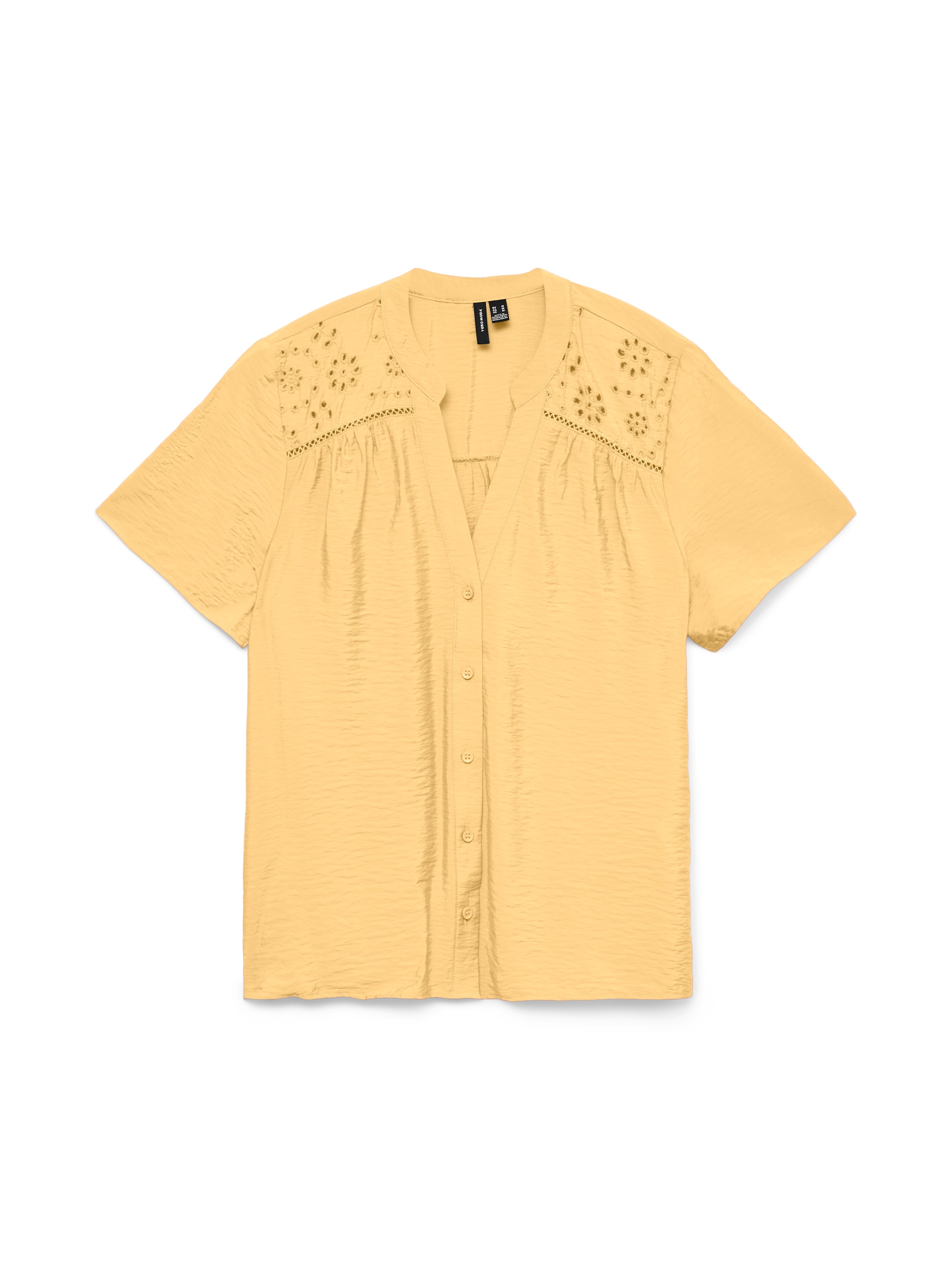 Vero Moda Kurzarmbluse "VMJOSIE SS EMB TOP WVN" Viskosemischung günstig online kaufen