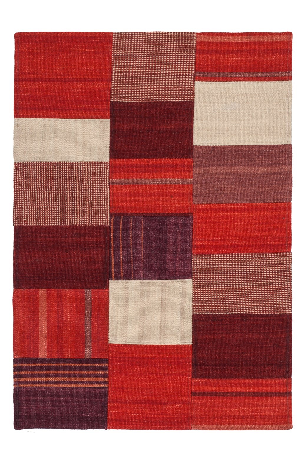 Kayoom Teppich "Radical 230", rechteckig, 15 mm Höhe, Handgewebter Jacquard-Kilim, hochwertige Materialmischung