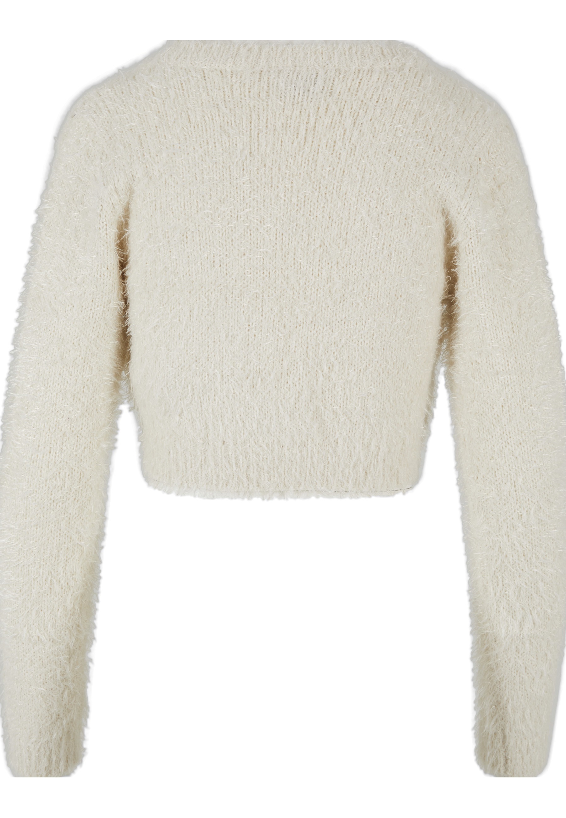 URBAN CLASSICS Strickjacke »Urban Classics Damen Ladies Tied Cropped Feather Cardigan« 1