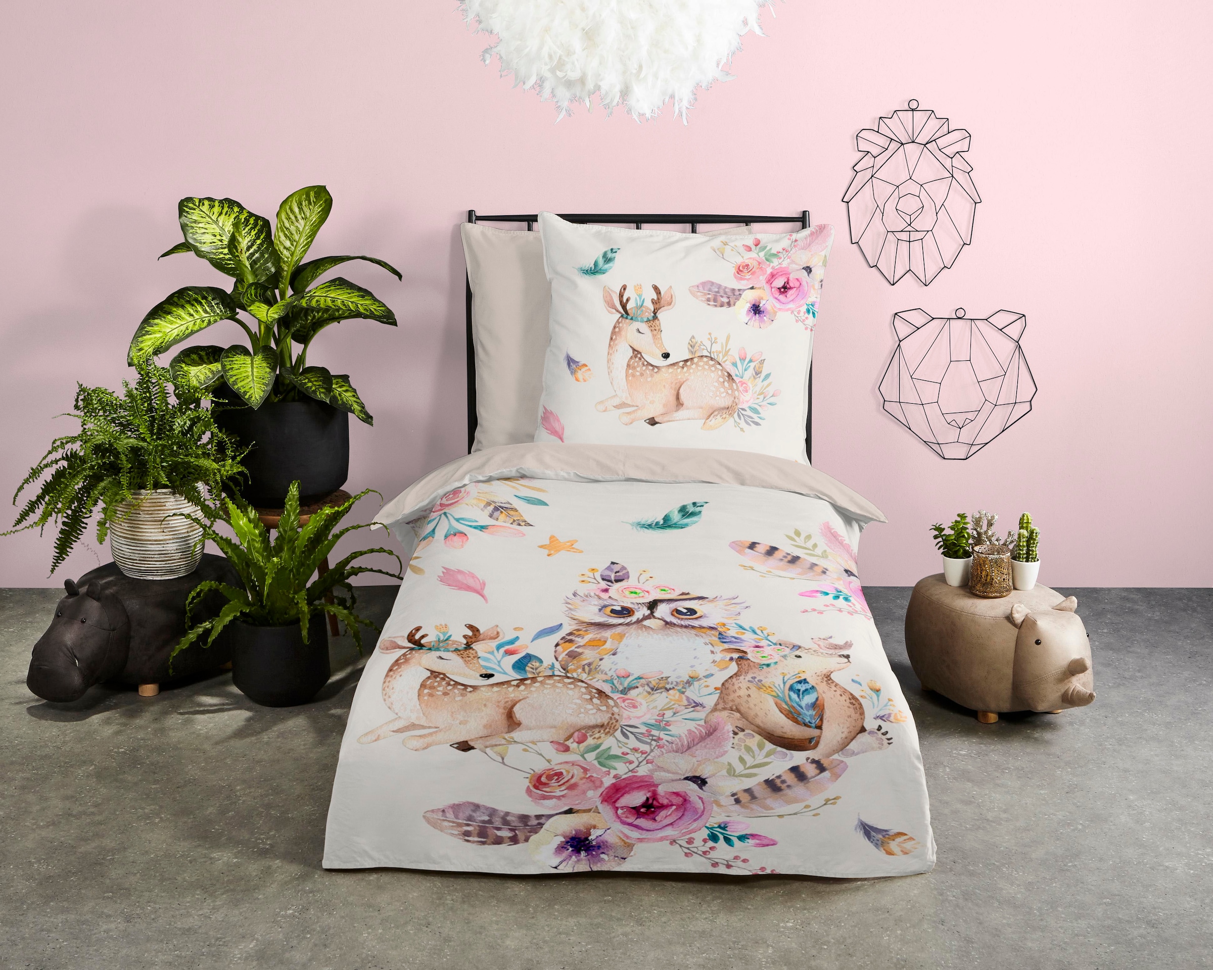 PURE luxury collection Kinderbettwäsche "Meandra" 2 Stk. tlg. Mikrofaser, 1 günstig online kaufen