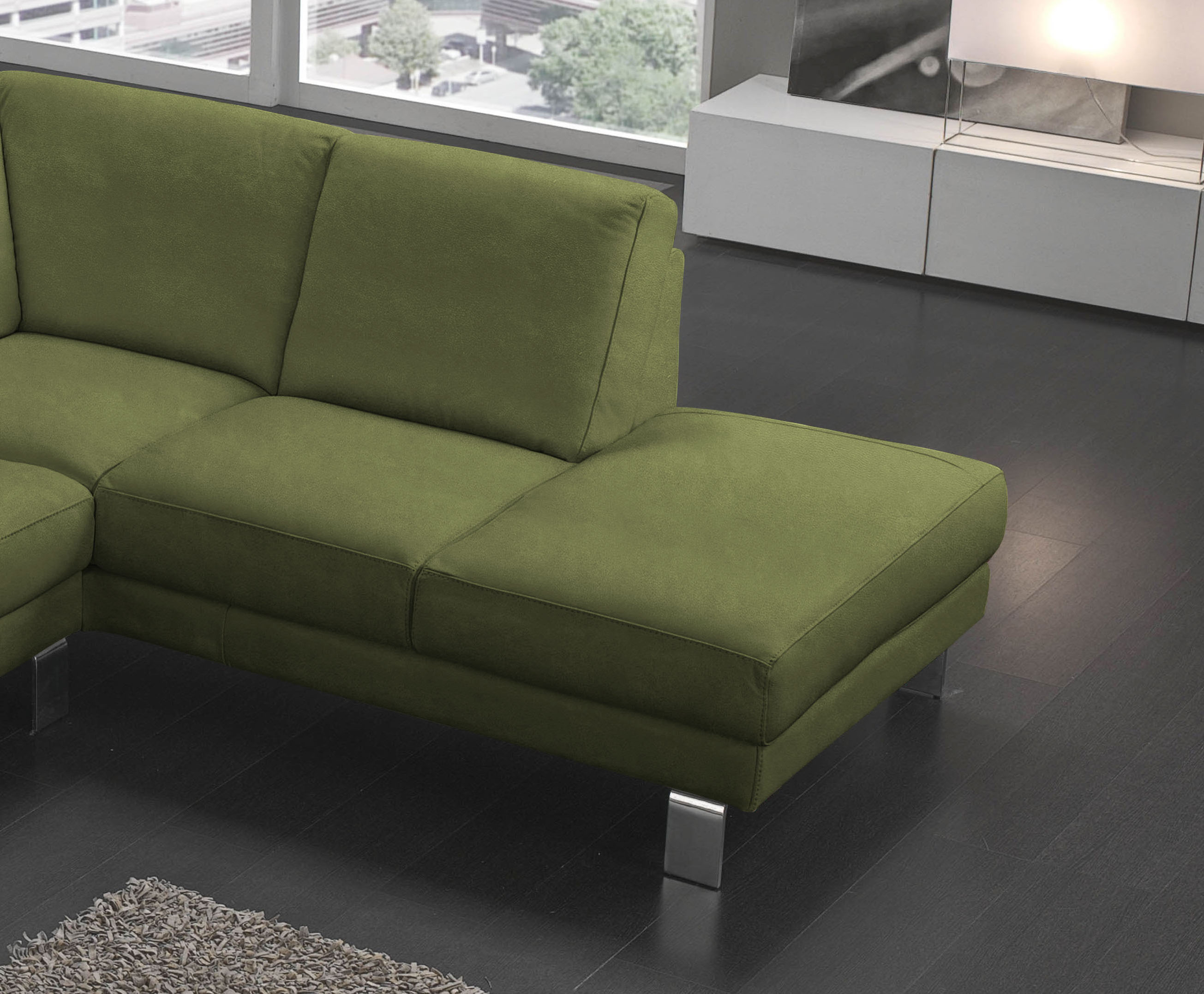 Thumbnail - Egoitaliano Ecksofa "Shakira, Design und Sitzkomfort auf hohem Niveau, tolle Details", mit Ottomane, L-Form, elegante Me...