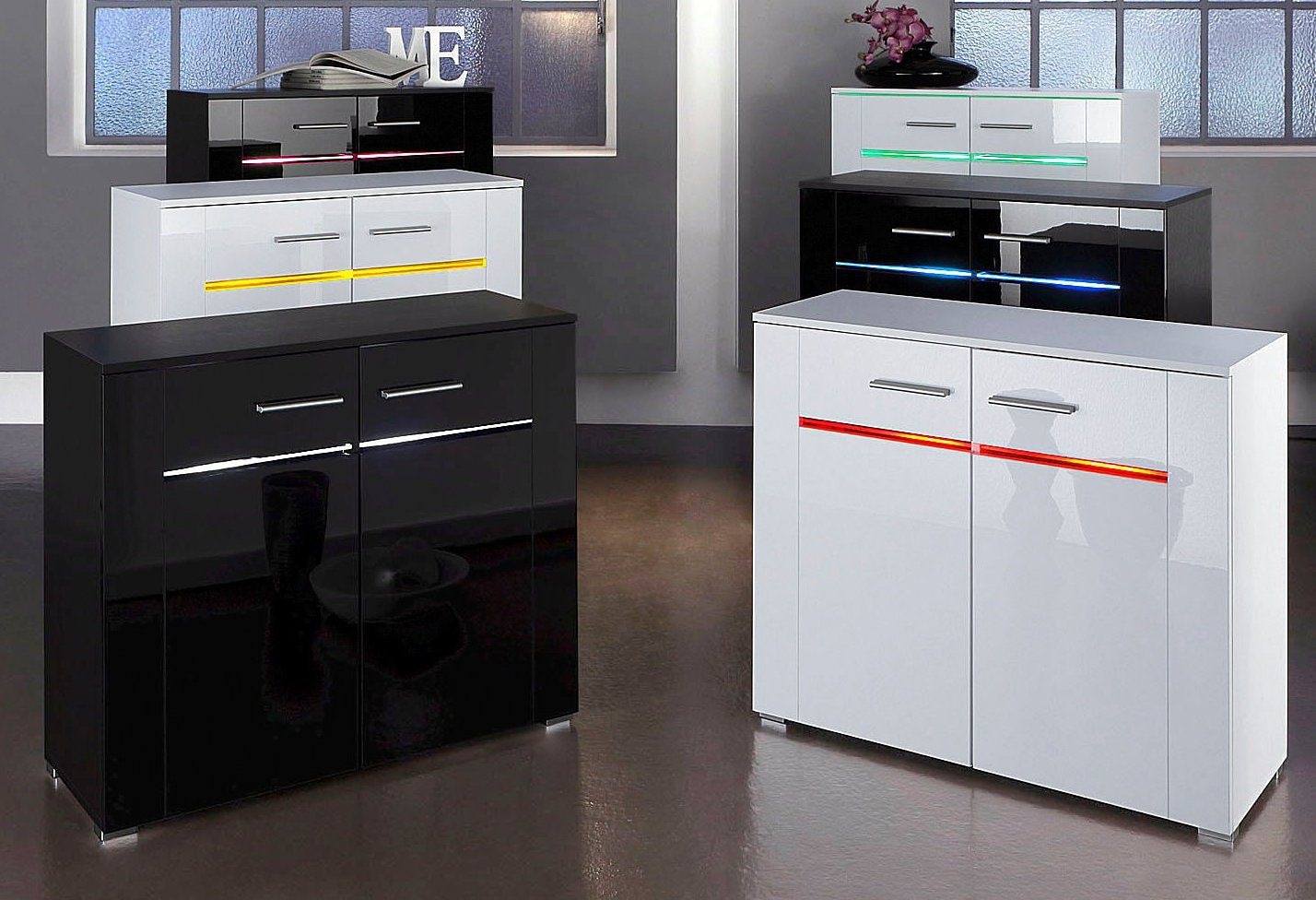Höltkemeyer Sideboard »Flame«, Breite 90 cm
