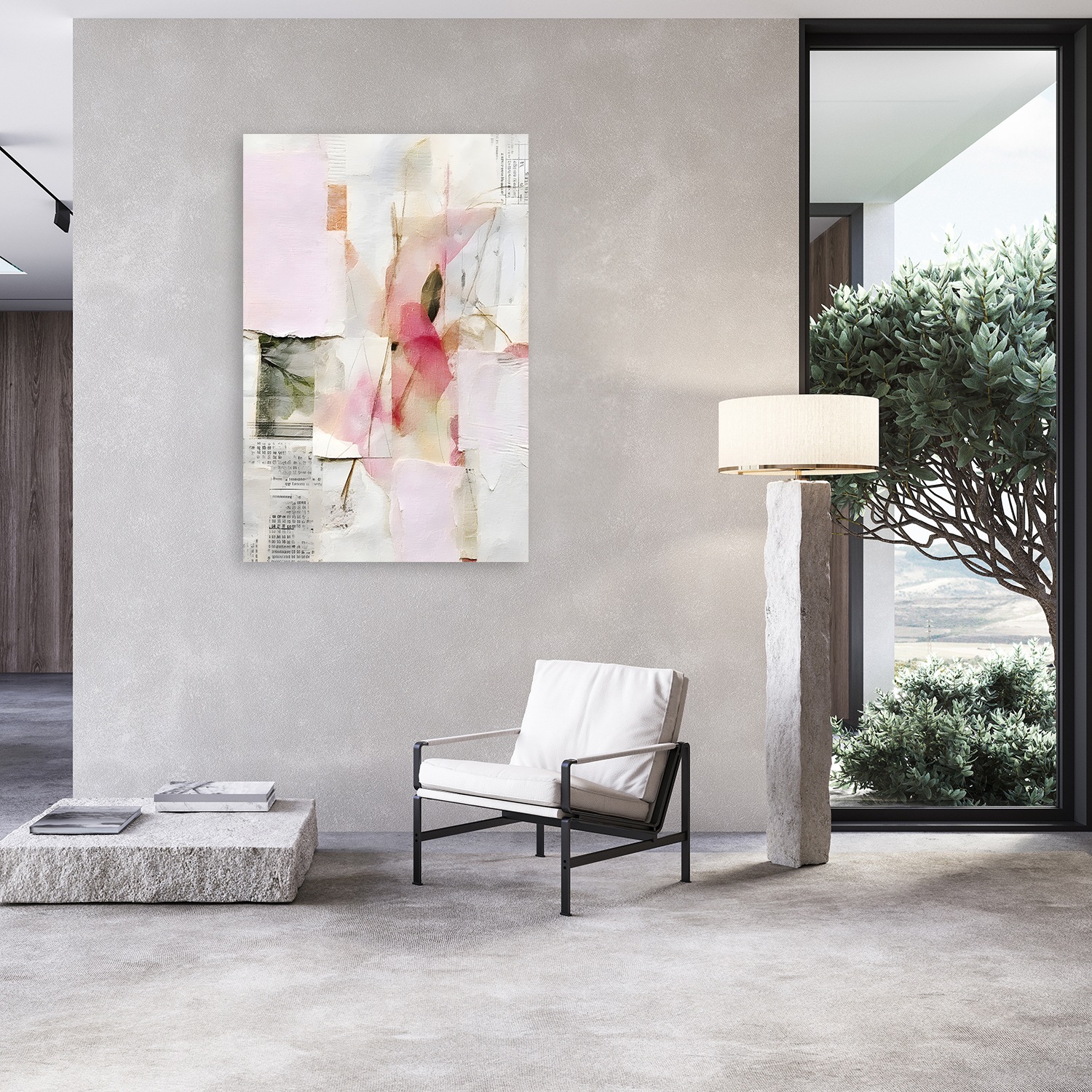 queence Acrylglasbild "Abstrakte Kunst in Pastelltönen" Abstrakt  Abstrakte günstig online kaufen