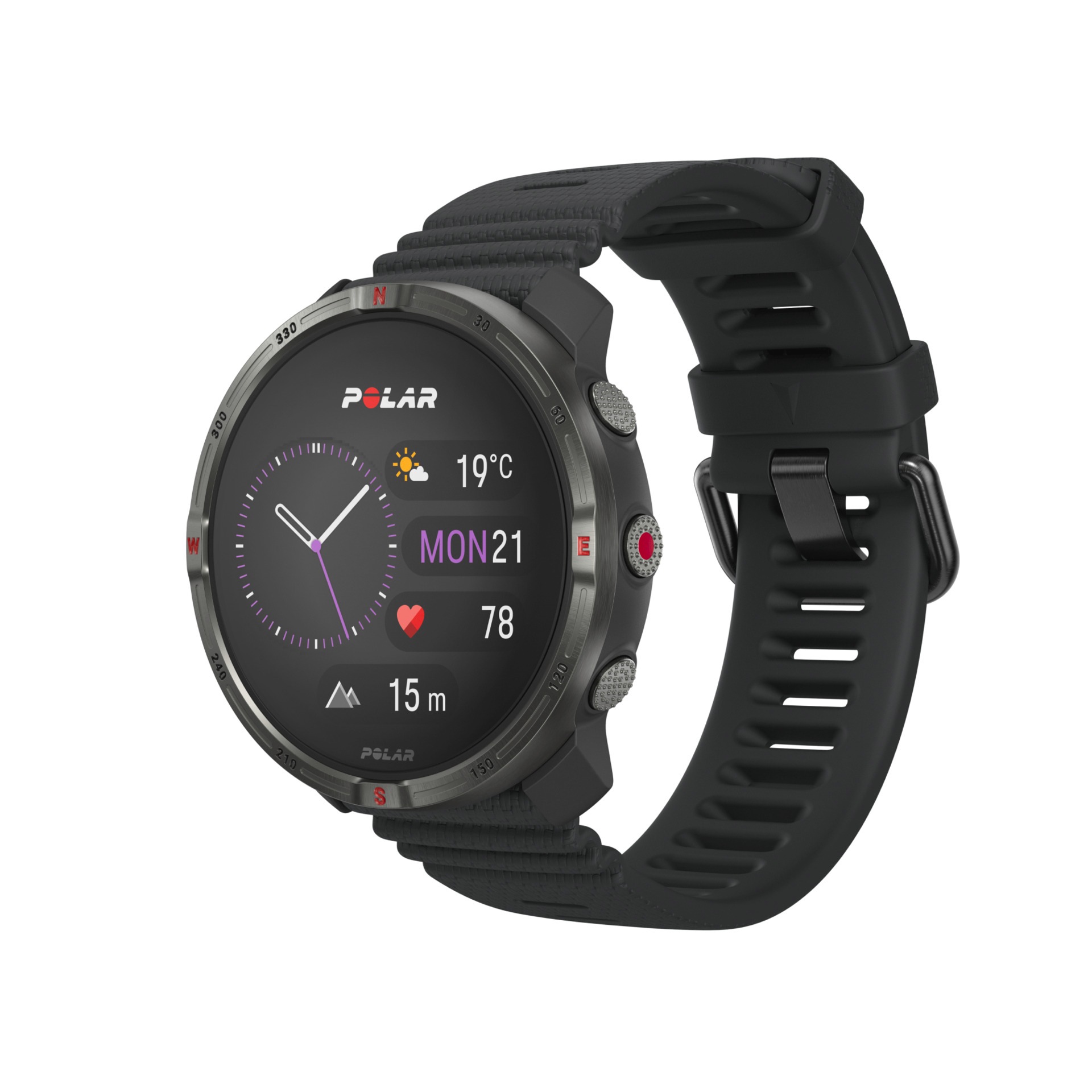 POLAR Kinder Smartwatch "GRIT X2", schwarz, Smartwatches