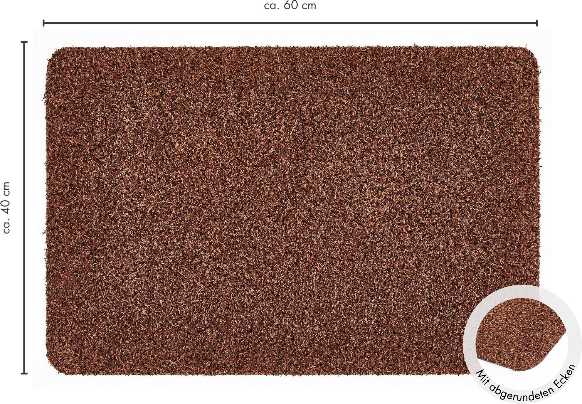 Andiamo Fußmatte »Samson, Made in Netherlands«, rechteckig, 6 mm Höhe, Schmutzfangmatte, waschbar, rutschhemmend, auch als 2er Set erhältlich