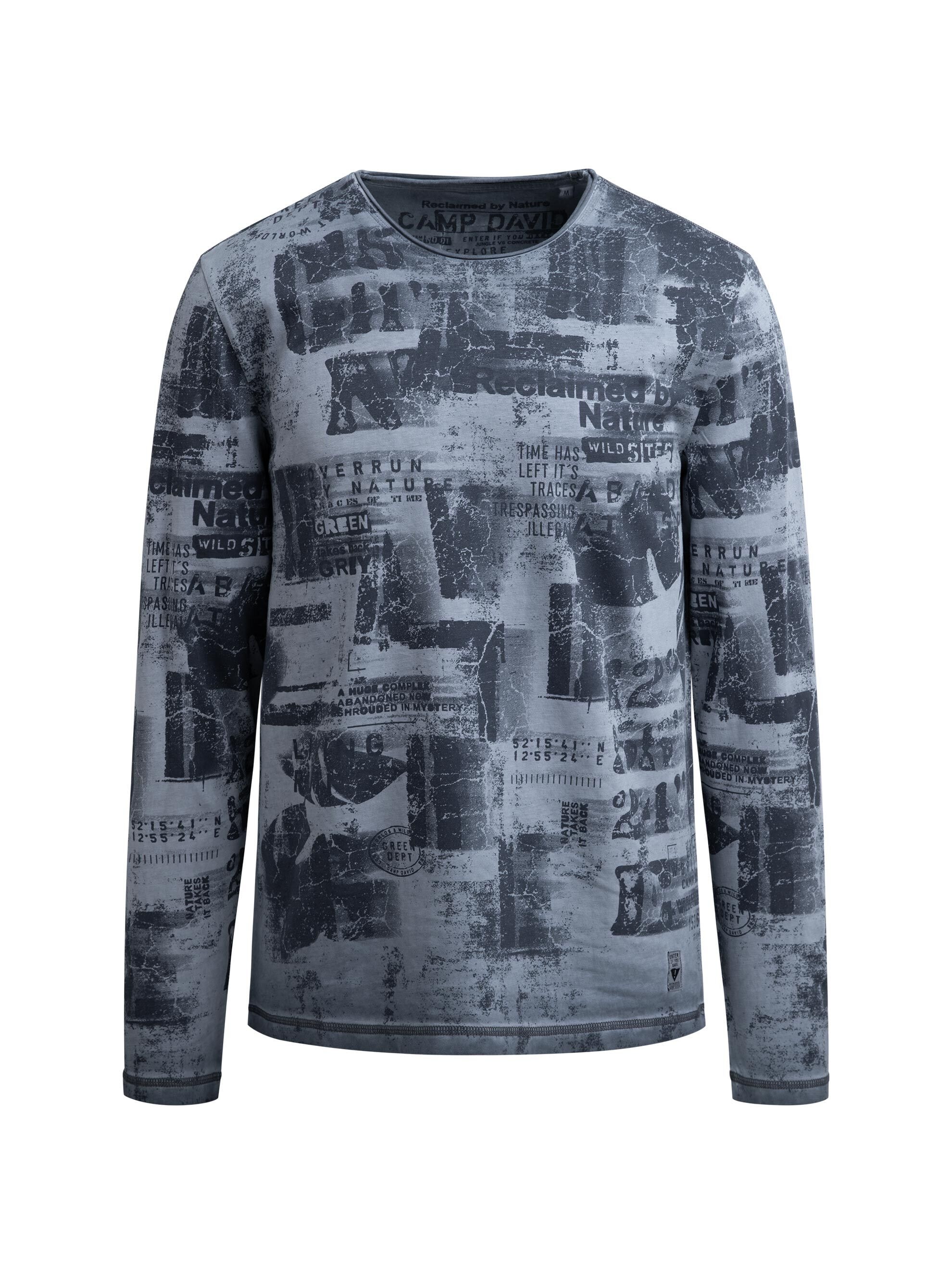 CAMP DAVID Rundhalsshirt mit All Over-Print