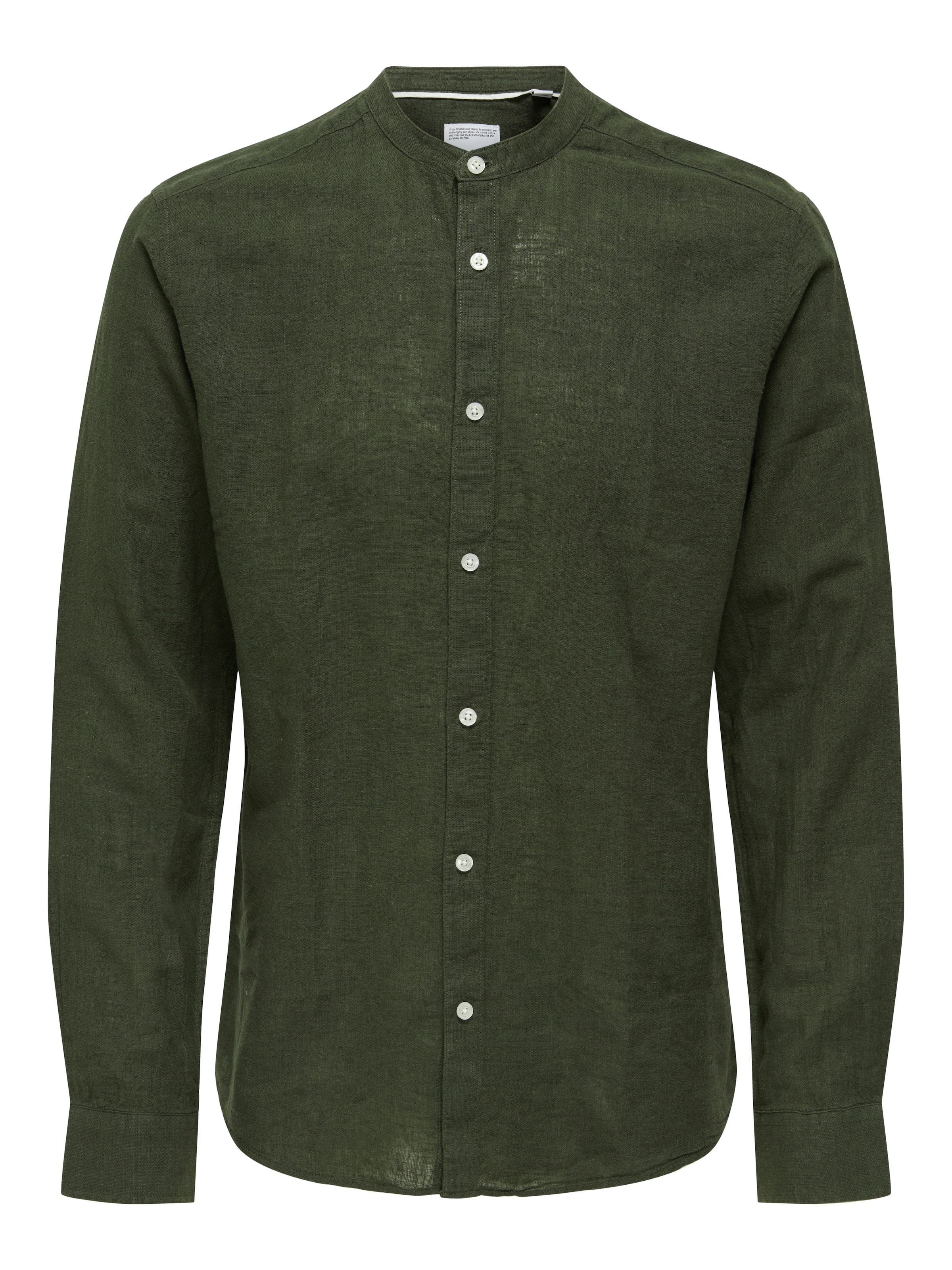 ONLY & SONS Langarmhemd »ONSCAIDEN LS SOLID LINEN MAO SHIRT NOOS«