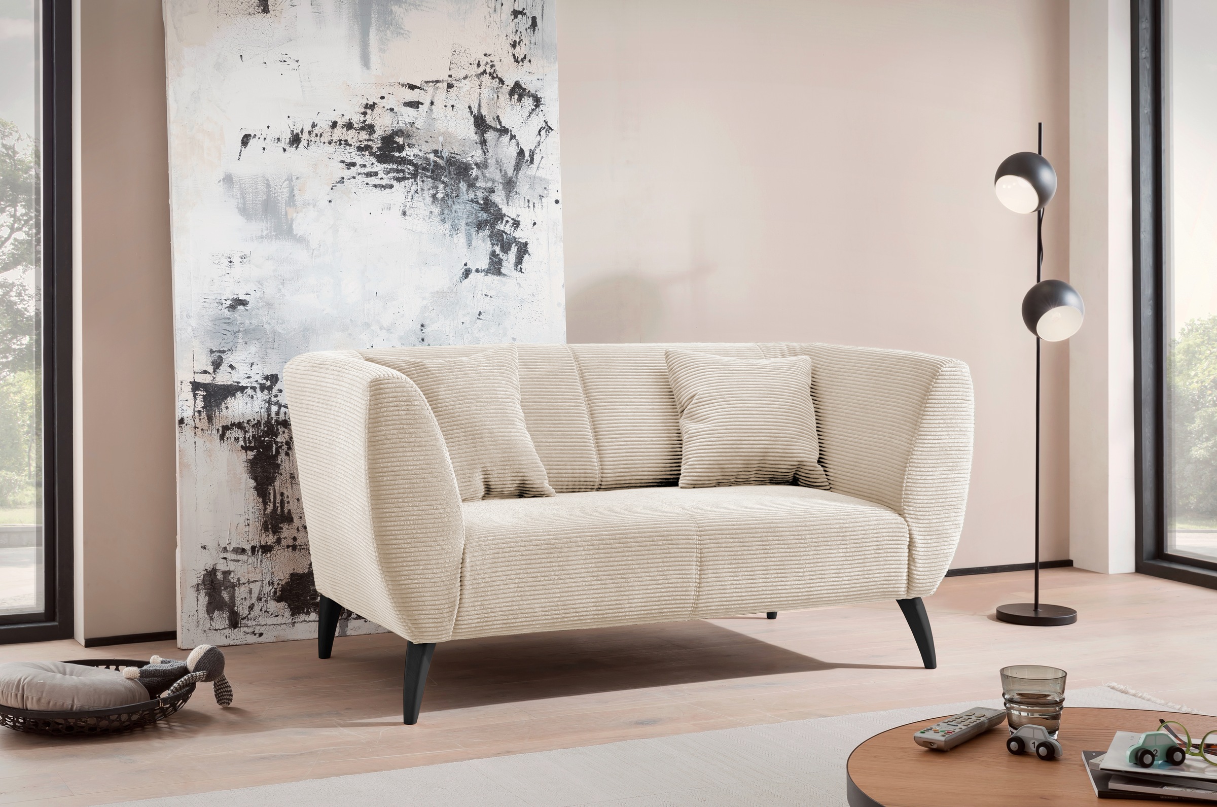 Home affaire 2-Sitzer zwei verschiedene Fußfarben wählbar günstig online kaufen