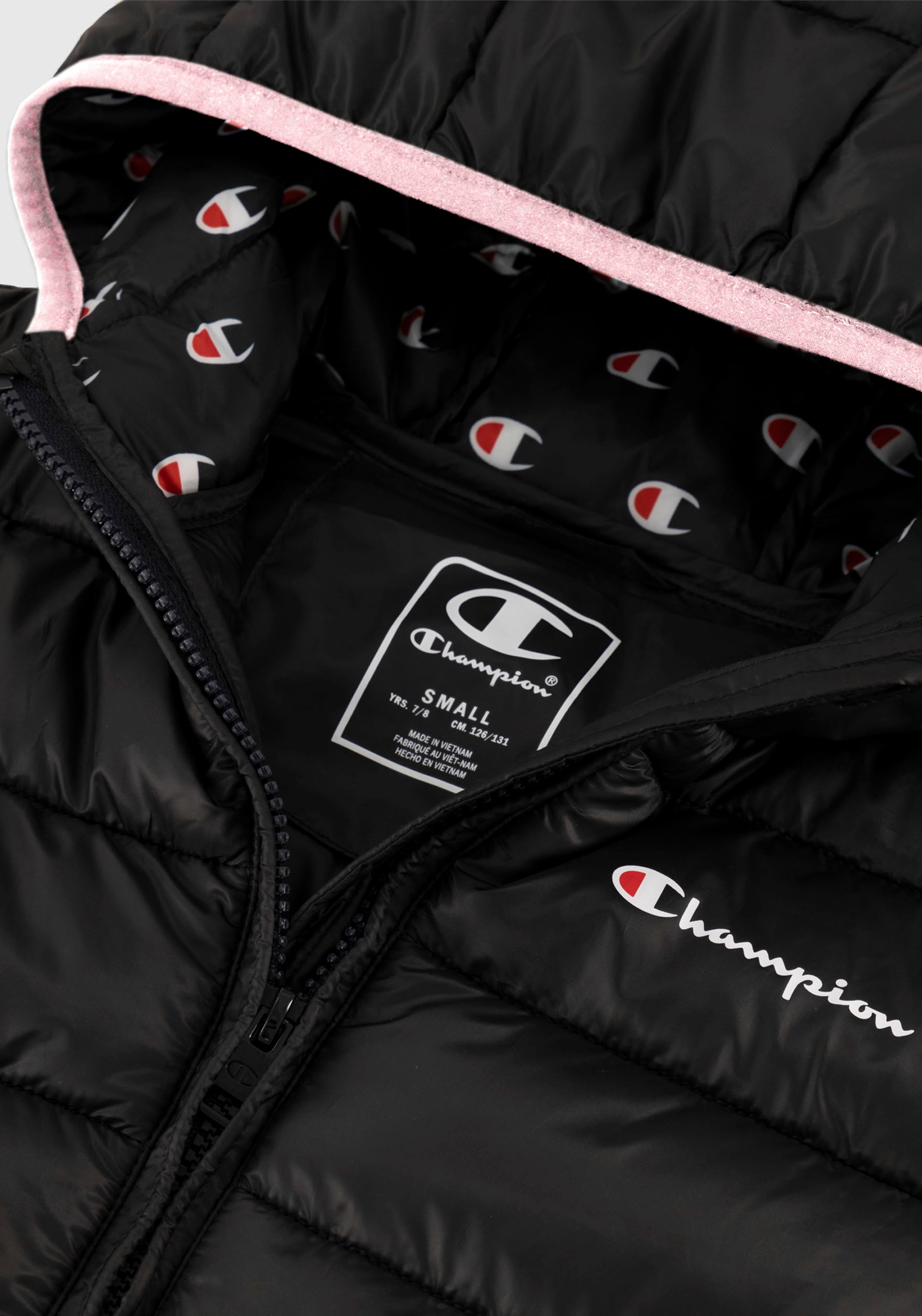 Champion Steppjacke, mit Kapuze, Für Kinder