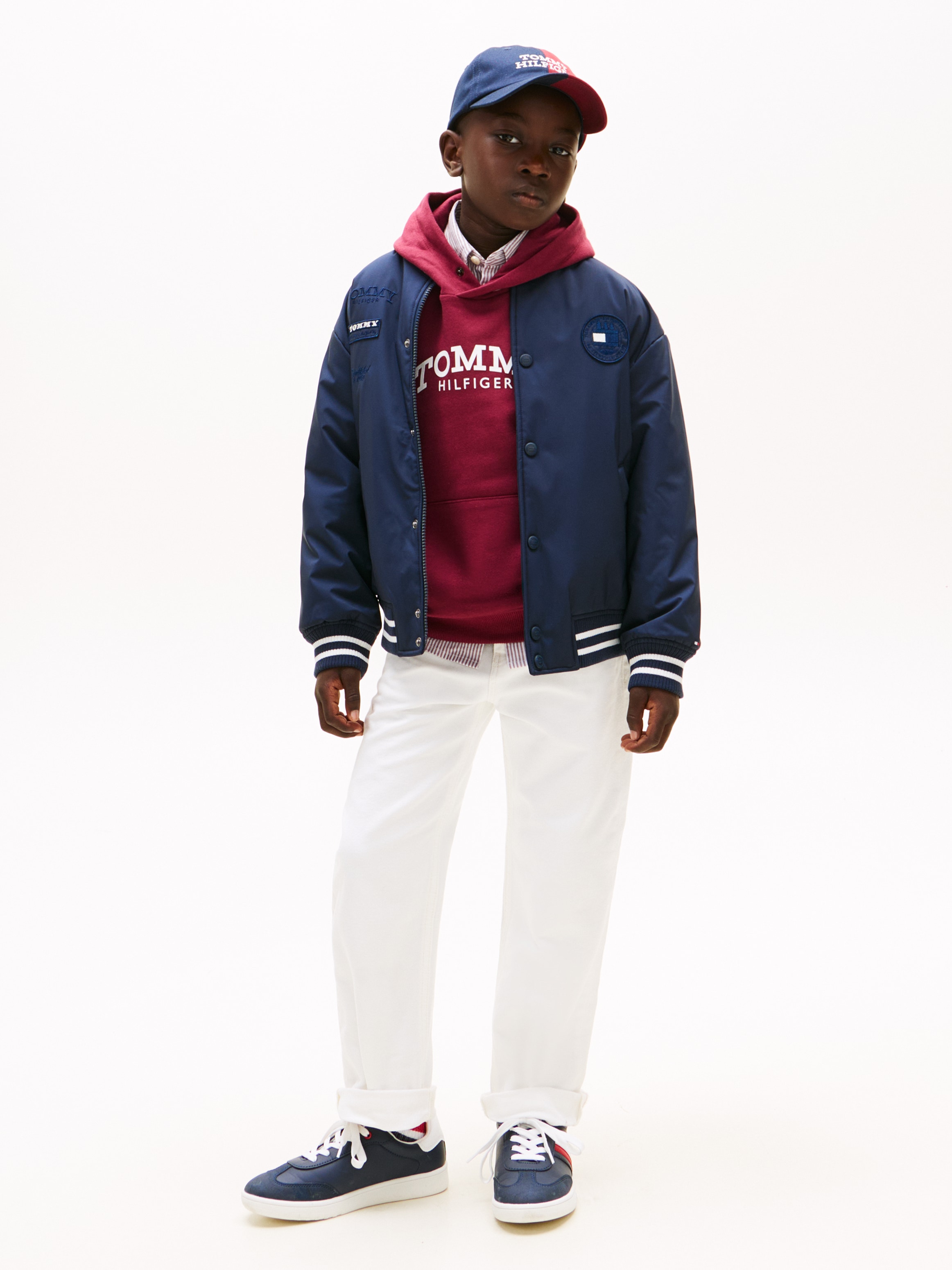 Tommy Hilfiger Bomberjacke »PADDED GRAPHIC BOMBER« ohne Kapuze Regular fit, für Kinder bis 16 Jahre, Druck