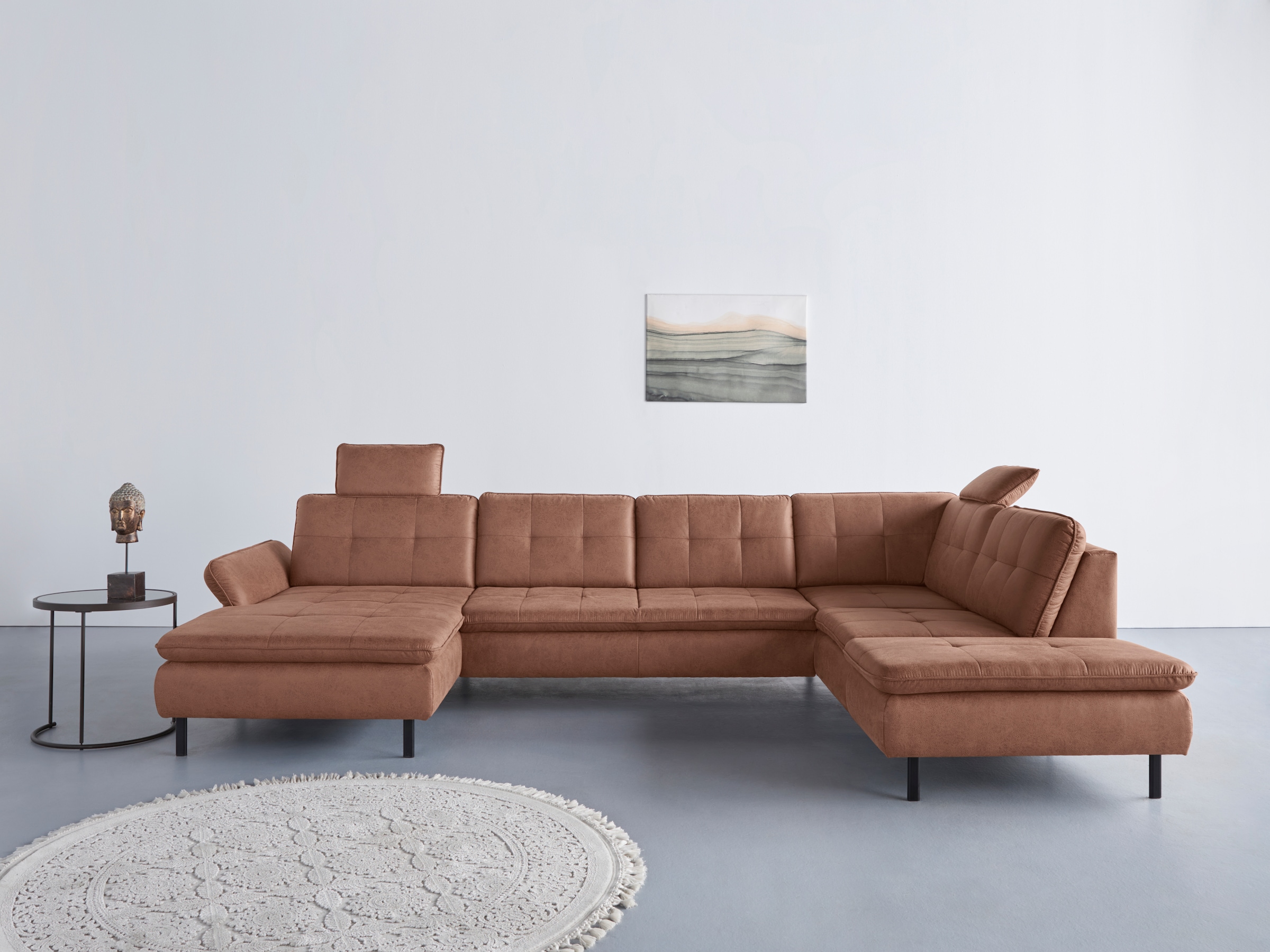 Home affaire "Birkholm U-Form" Armlehnverstellung, auch in Easy Clean Bezug günstig online kaufen