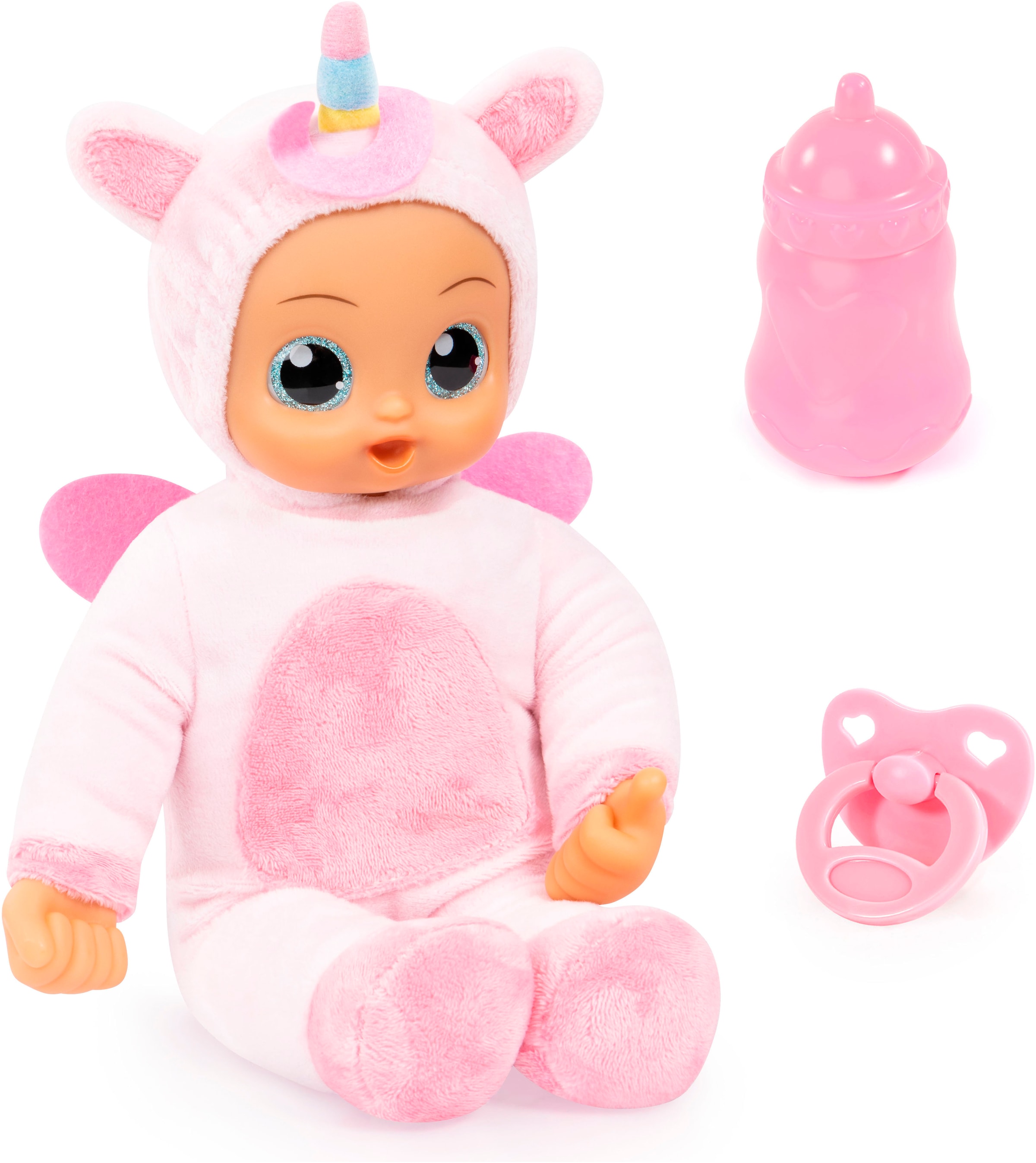 Bayer Babypuppe »I Baby Angels, 30 cm, rosa«, (3 tlg.)