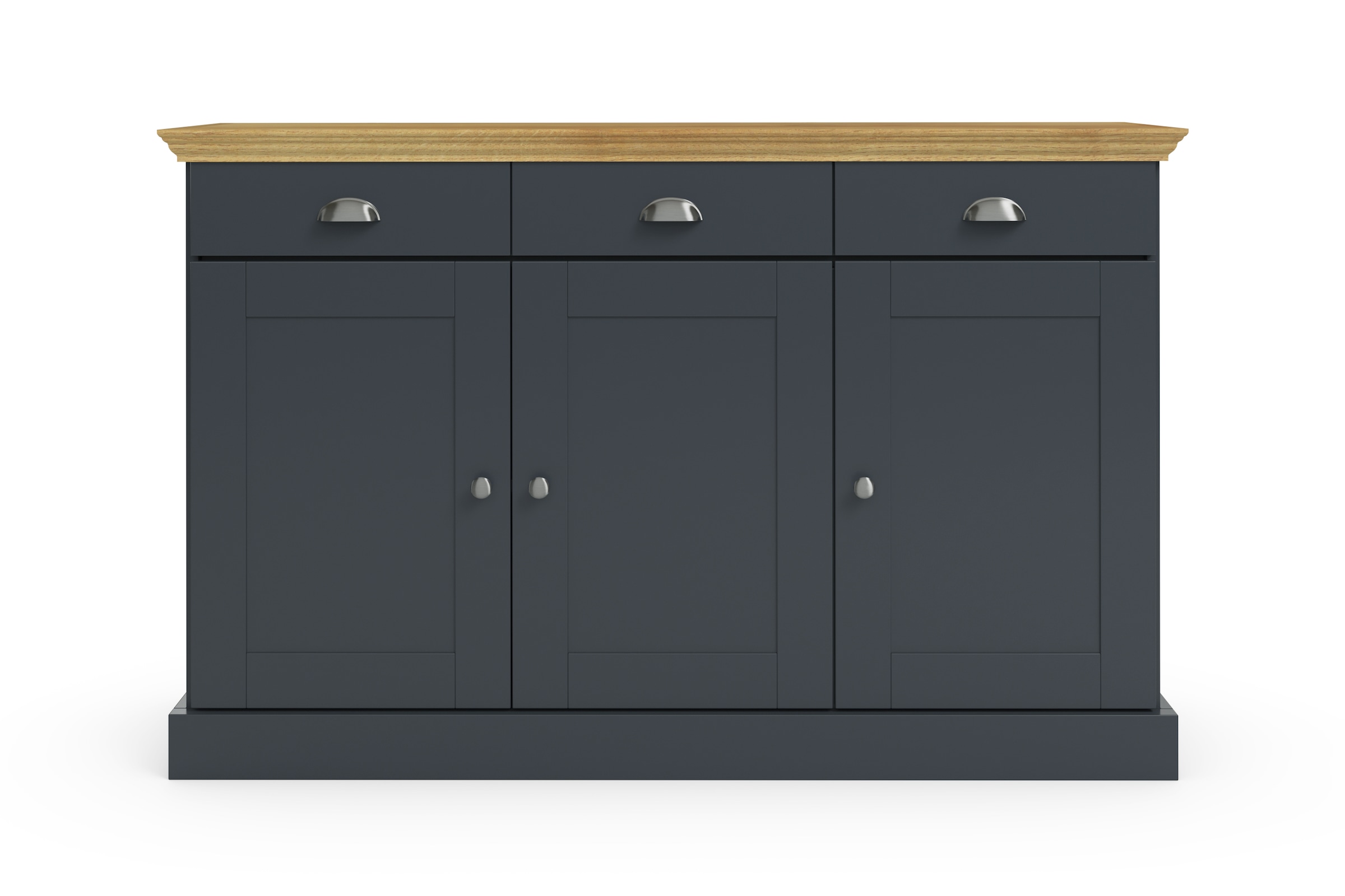 Home affaire Sideboard »Motala«, Kommode, 3 Schubladen und 2 verstellbare Einlegeböden, Breite 125 cm
