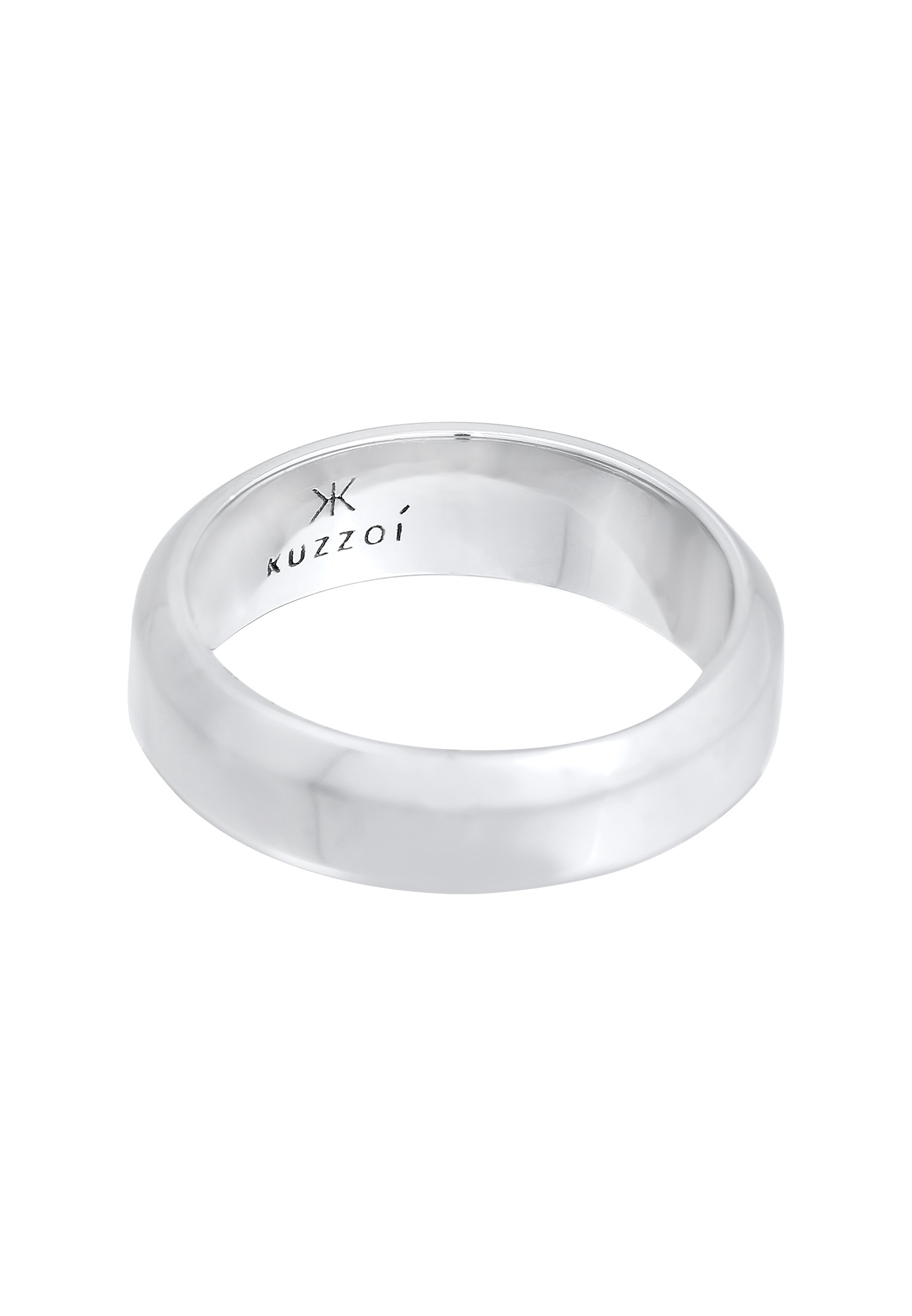 Kuzzoi Silberring »Ring Herren Bandring Basic 925 Silber«