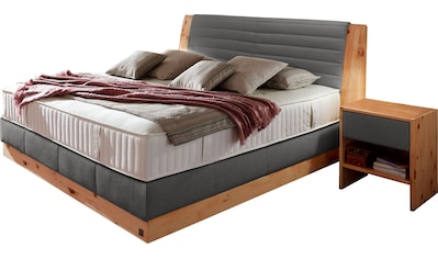 Boxspringbett »Chalet«, Grand Comfort TF 1000 PM, Zirbenholz natur geölt