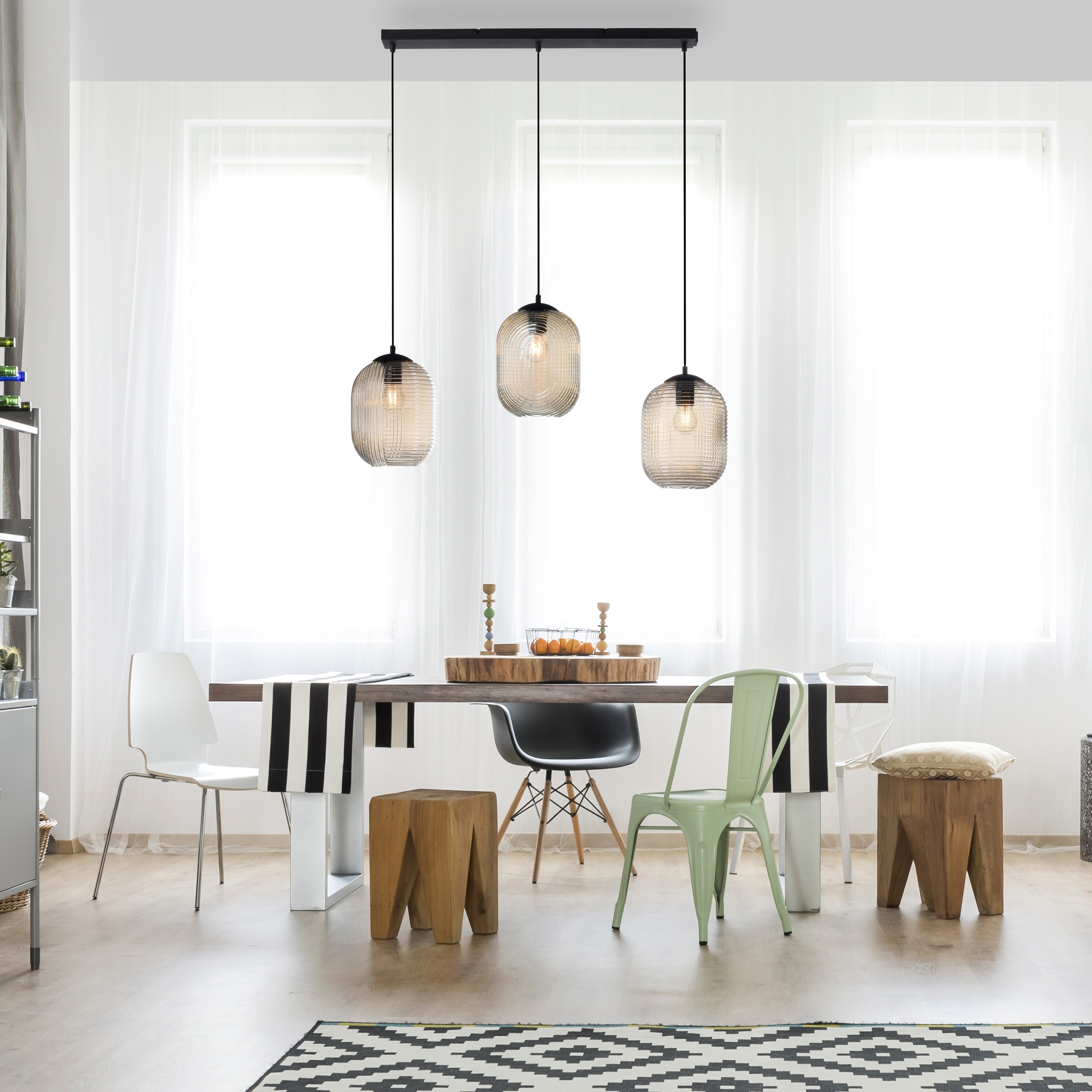 Paul Neuhaus Pendelleuchte "SHITAKE" E27 1 Stk. günstig online kaufen