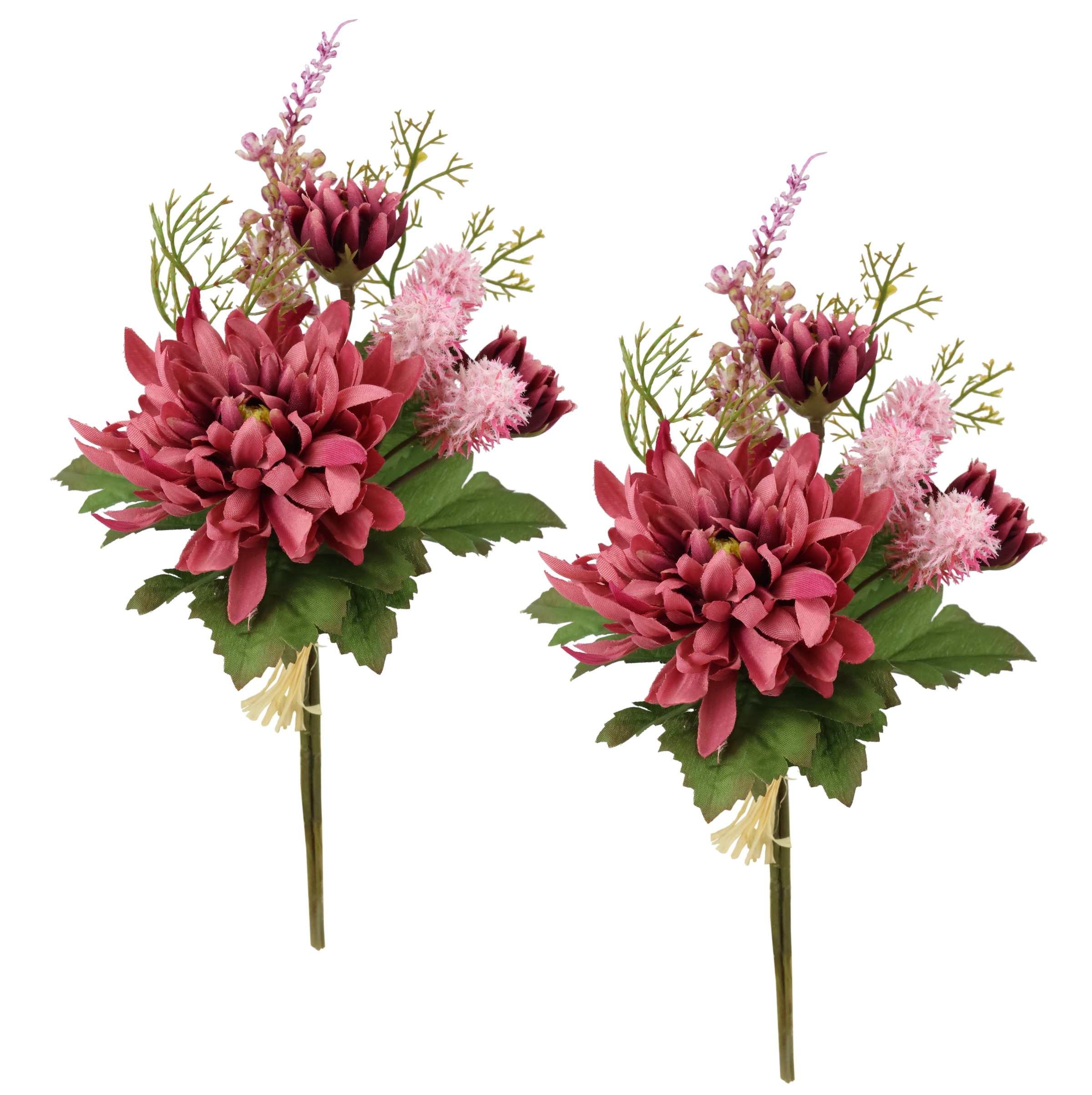 I.GE.A. Kunstblume "Chrysanthemen-Bund 2er Set", 25cm Strauß künstlich Bouq günstig online kaufen