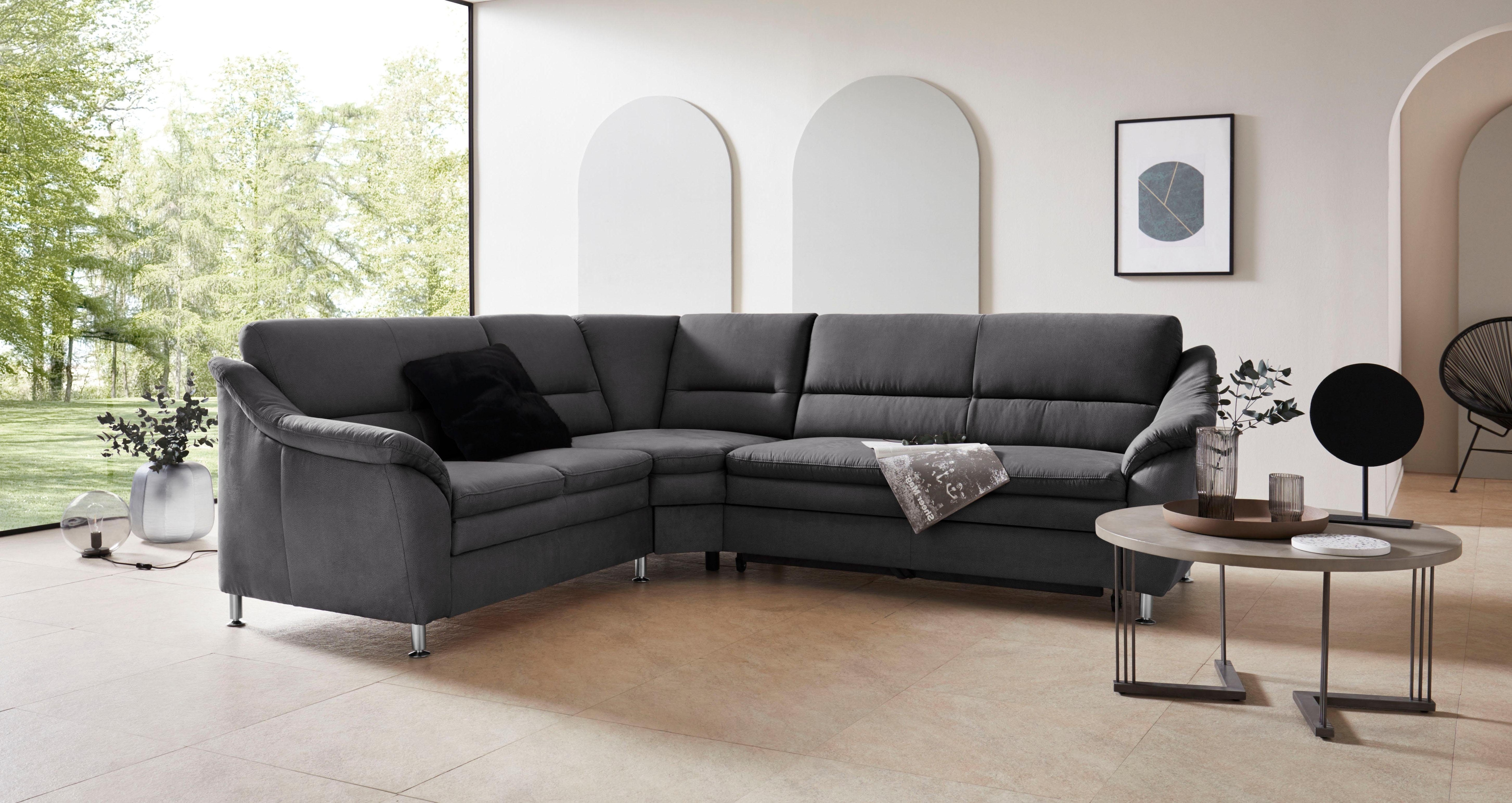 OTTO home Ecksofa "Cardoso L-Form" mit Trapezecke für mehr Sitzkomfort, wahlweise auch mit Schlaffunktion