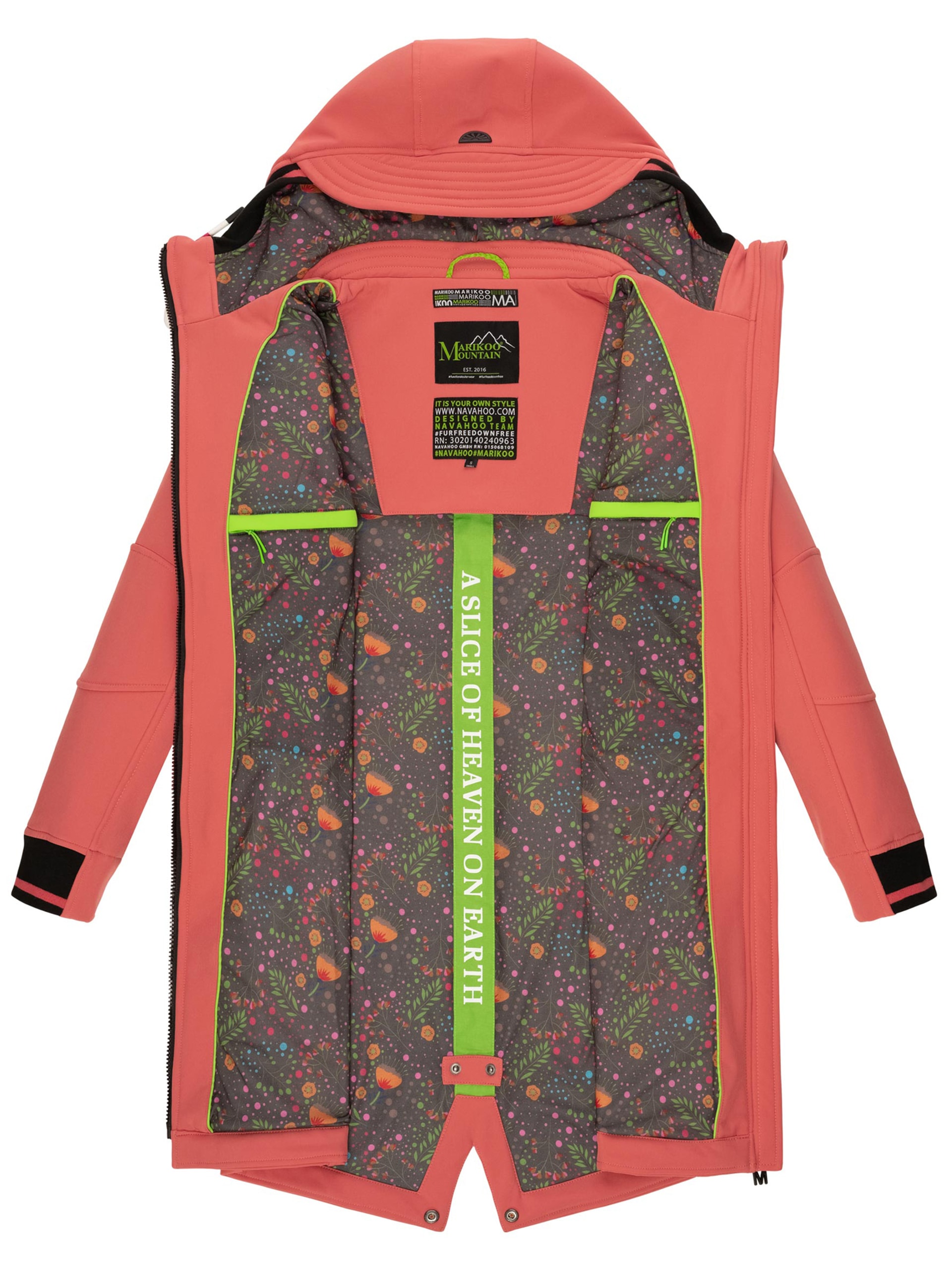 Marikoo Softshelljacke »Mount Furnica«, mit hochschließendem Kragen