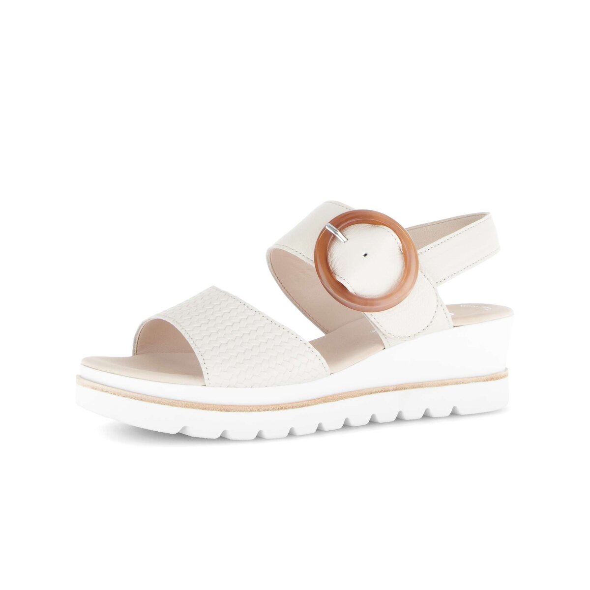 GABOR Damen Plateausandaletten "Plateau Sandale", Gr. 42,5beige, Schuhe