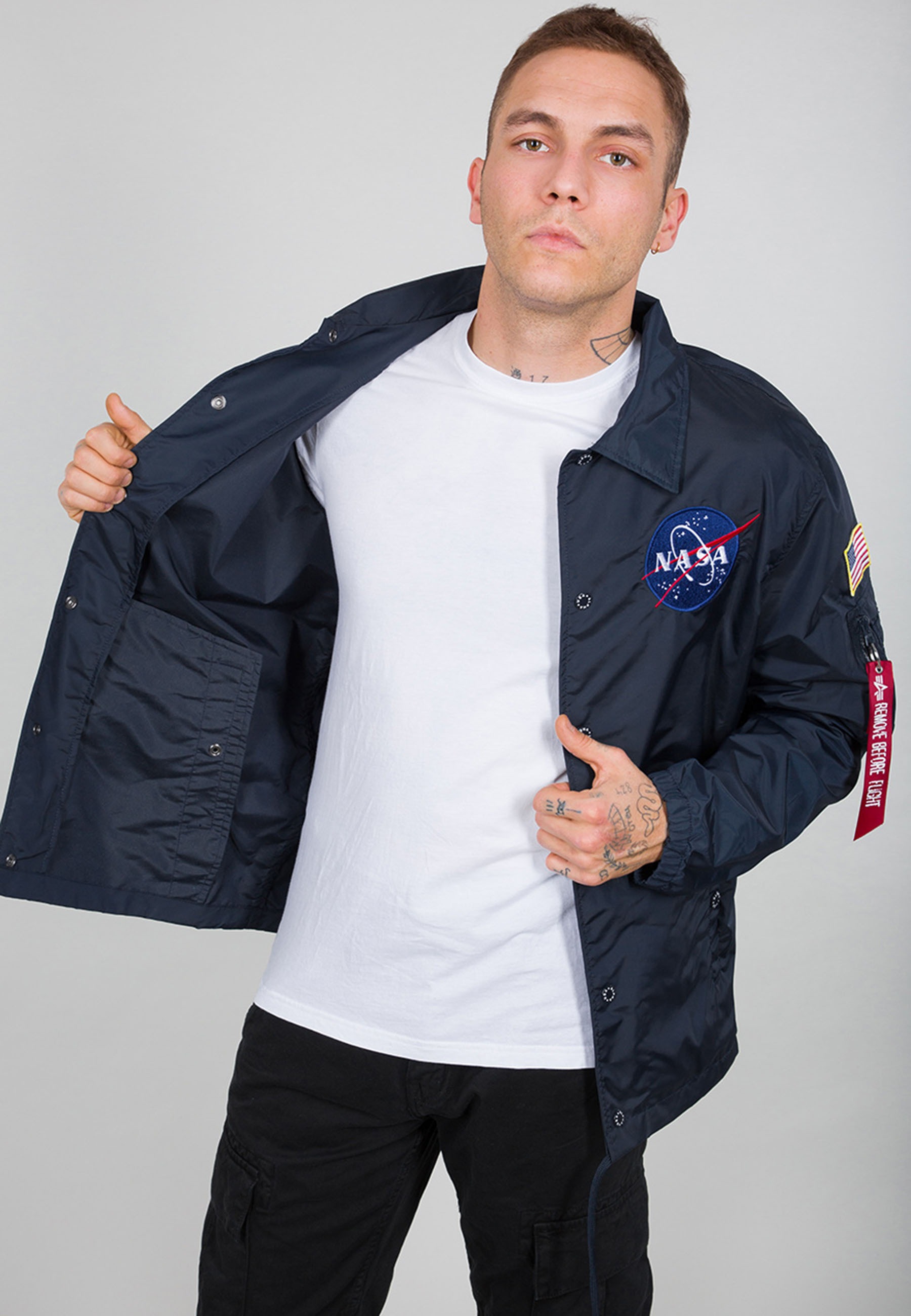 Outlet-Besonderheit! Alpha Industries Industries Jacket« Nasa - Coach Men »Alpha bestellen NASA Bomberjacke ▷ | BAUR