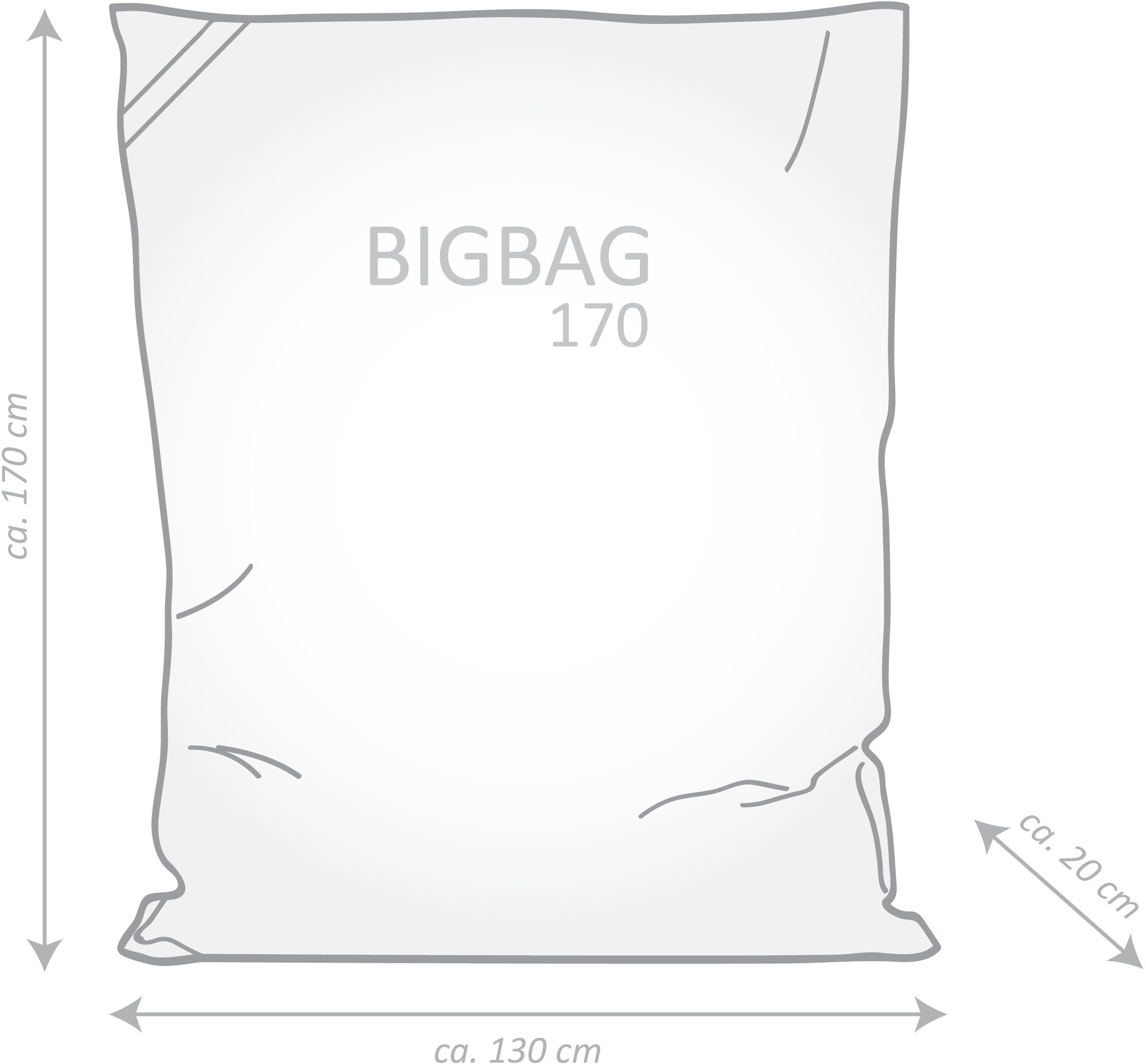 Magma Heimtex Sitzsack »BigBag MARLA«, (1 St.)