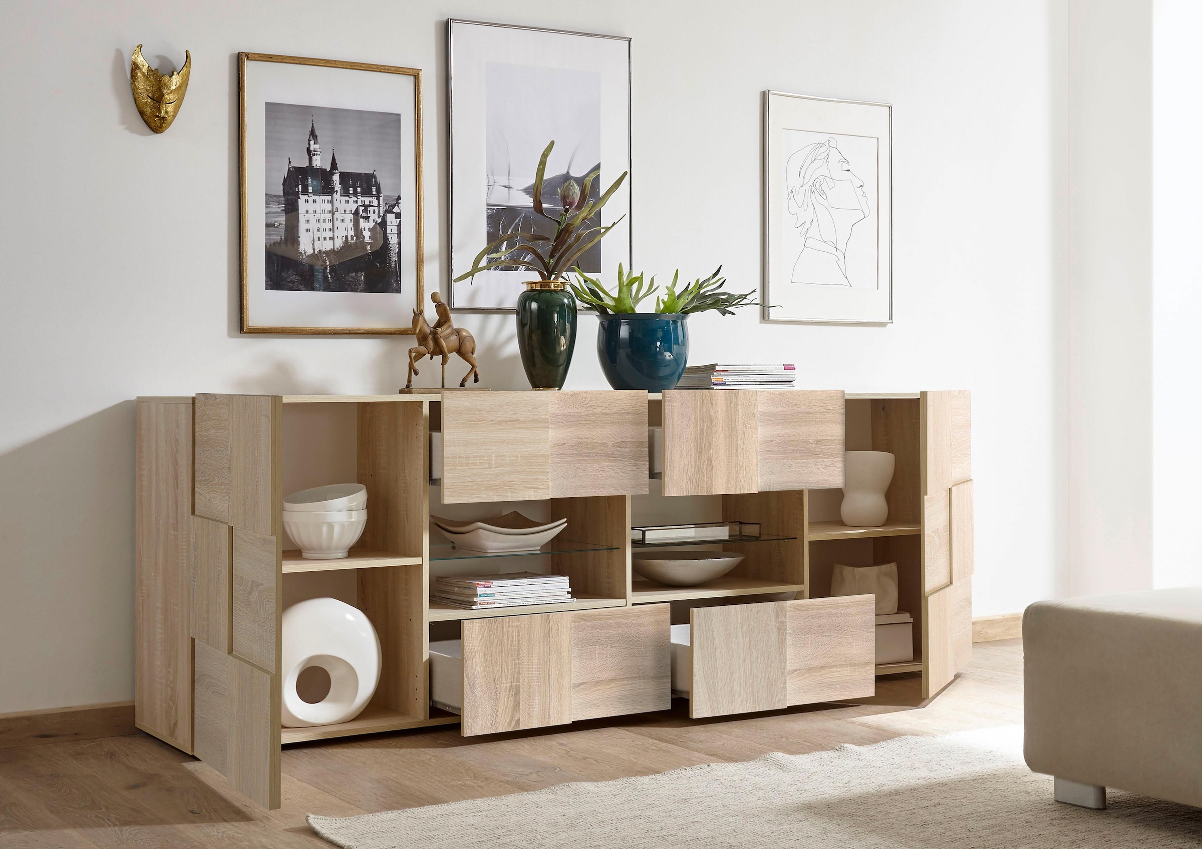 LC Sideboard »Dama«, Breite 241 cm