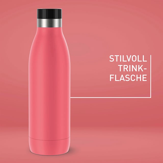 Emsa Isolierflasche »Bludrop«, Quick-Press Verschluss, 360° Trinkgenuss, 12  h warm, 24 h kühl, 0,7 L | BAUR