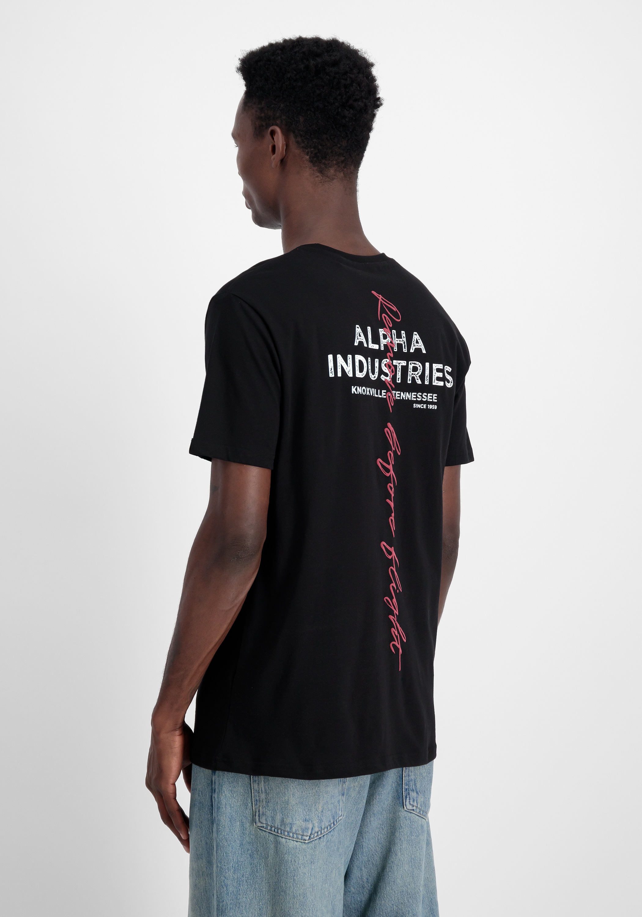 Alpha Industries T-Shirt »Alpha Industries Men - T-Shirts Signature Backprint T-Shirt«