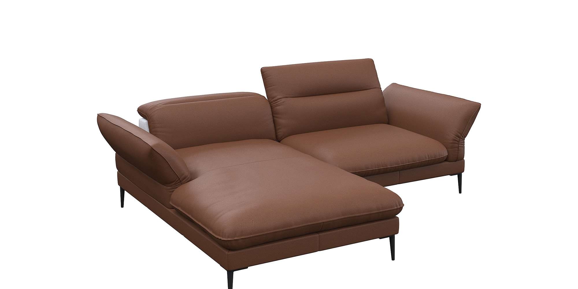 FLEXLUX Ecksofa "Salino, Funktionssofa mit Recamiere, Relaxsofa, Ecksofa", günstig online kaufen