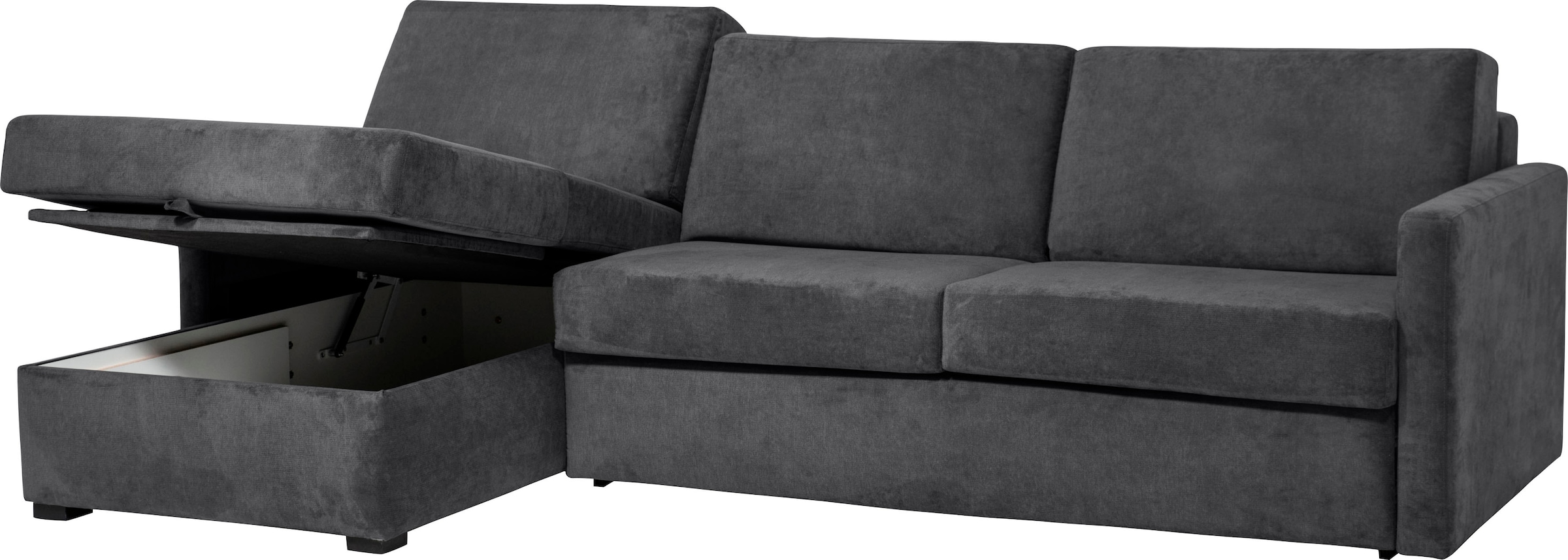 Places of Style Schlafsofa »GOLDPOINT Ecksofa 264 cm, Liegefläche (140/200cm), L-Form,«, Bettfunktion, Bonell-Federkernmatratze und Dauerschläfer-Funktion