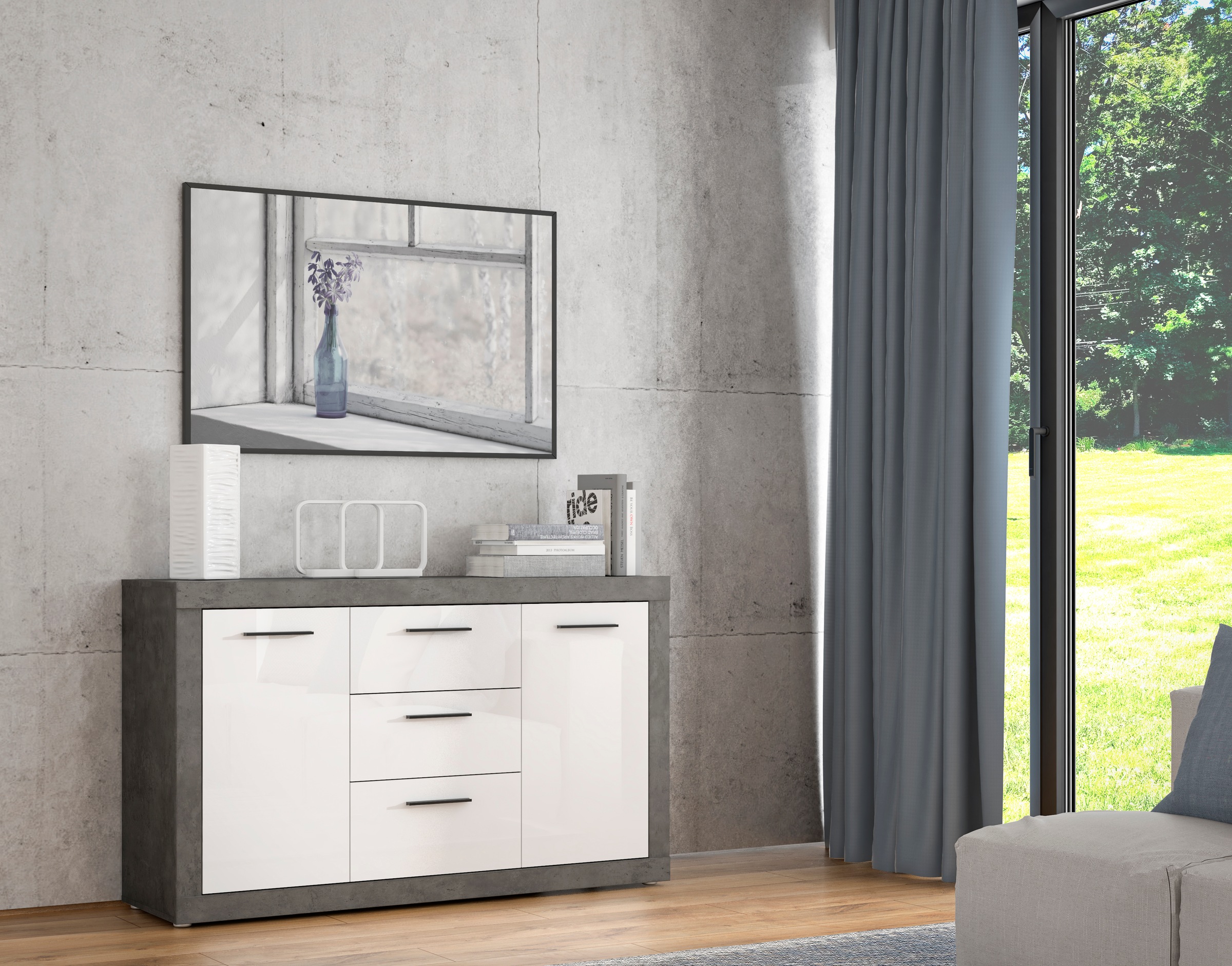 FORTE Sideboard "Blue Lake" günstig online kaufen