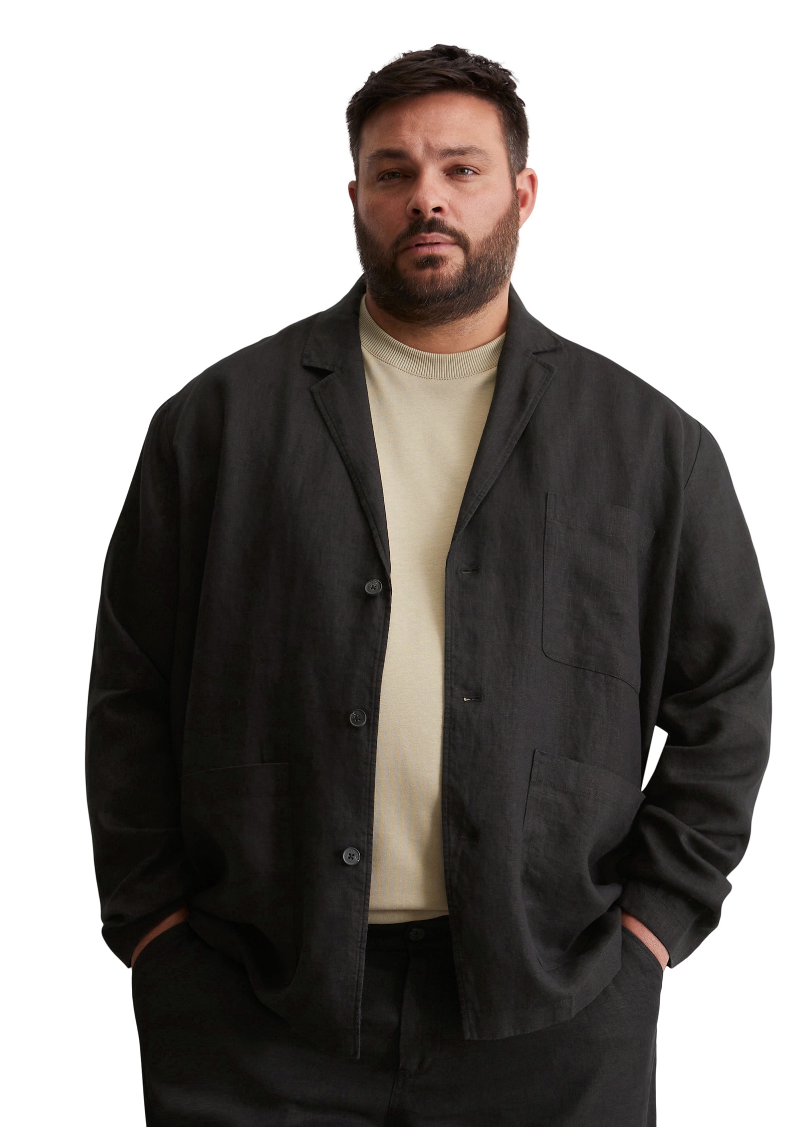 Marc OPolo Kurzjacke "aus reinem Leinen" günstig online kaufen