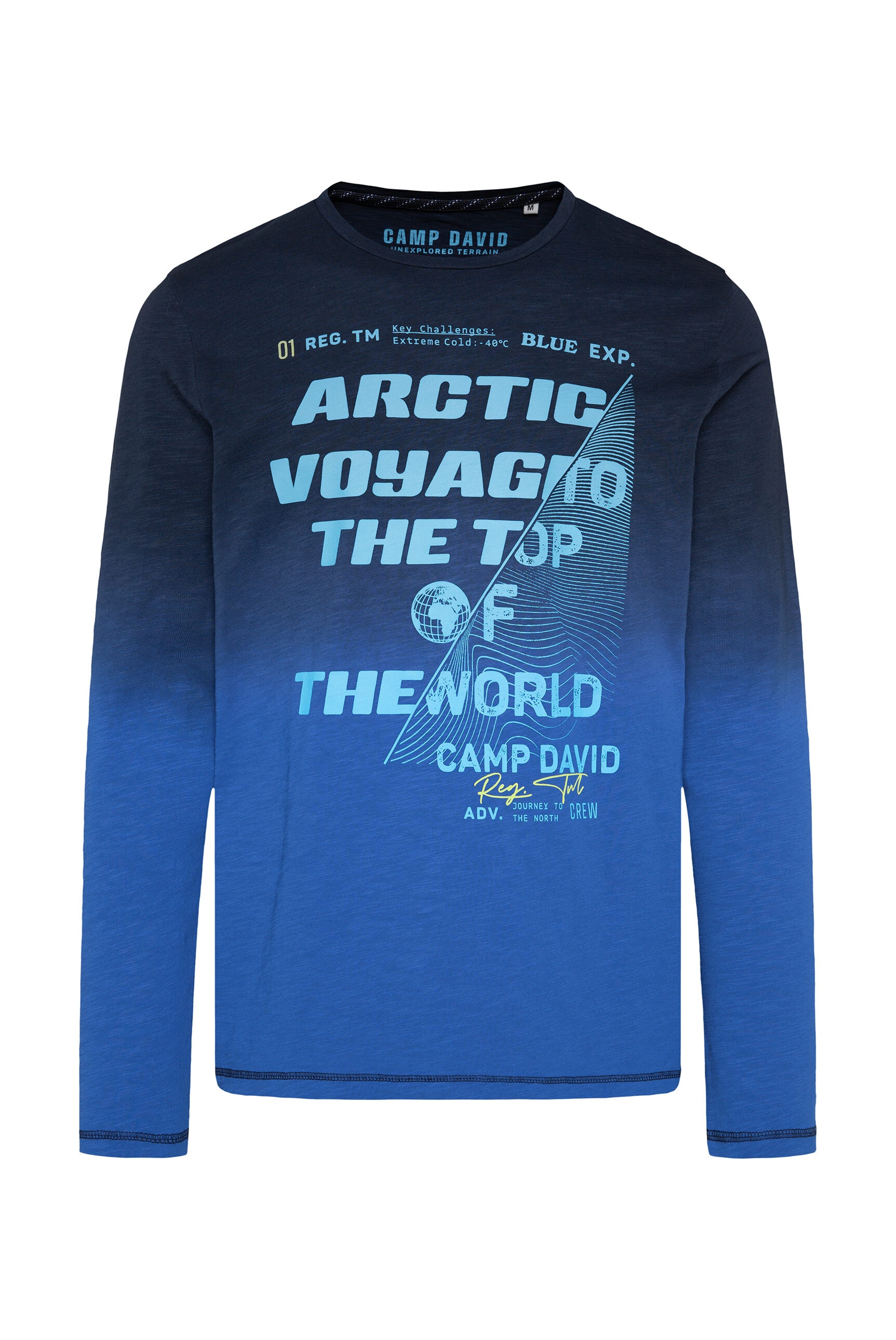 CAMP DAVID Langarmshirt, aus Baumwolle