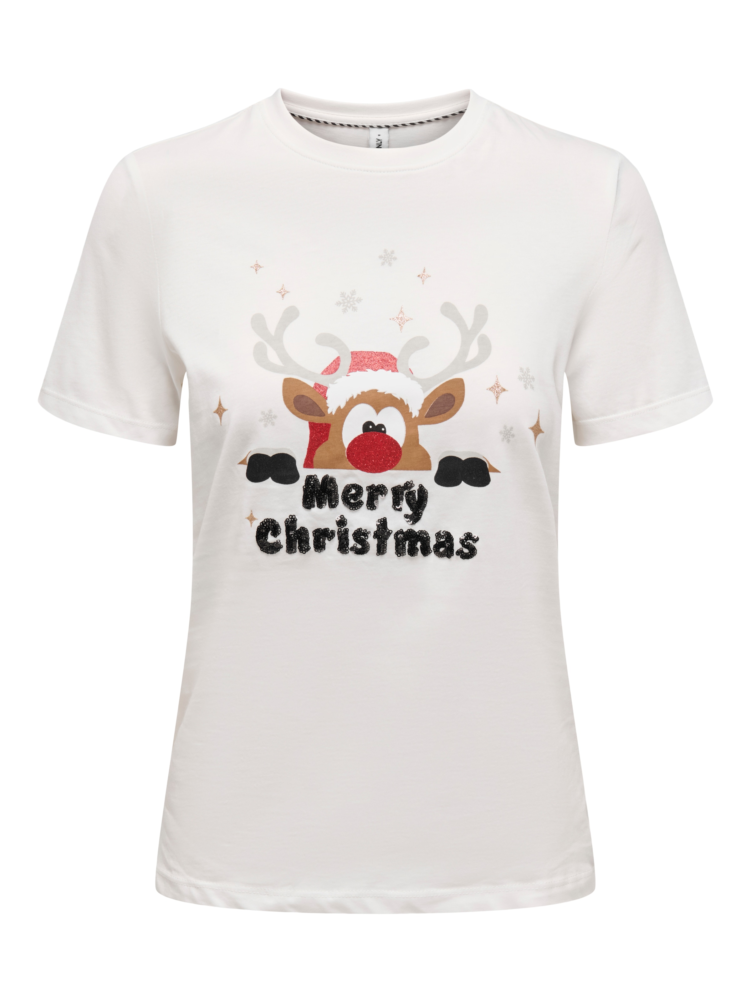 ONLY Rundhalsshirt "ONLXMAS YRSA CHRISTMAS REG S/S TOP JRS" für Weihnachten günstig online kaufen