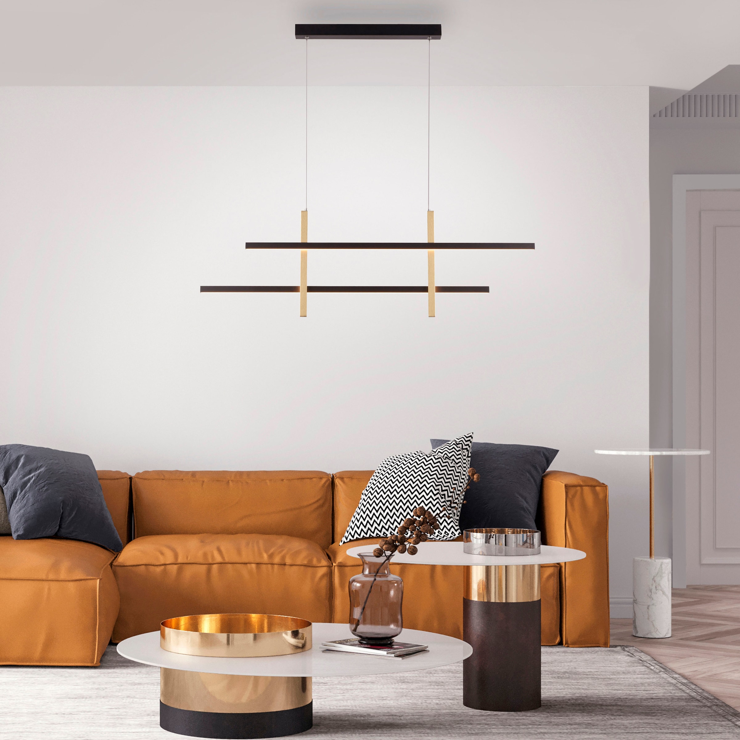 Paul Neuhaus Pendelleuchte »BARRA«, 1 flammig, Leuchtmittel LED-Board | LED fest integriert