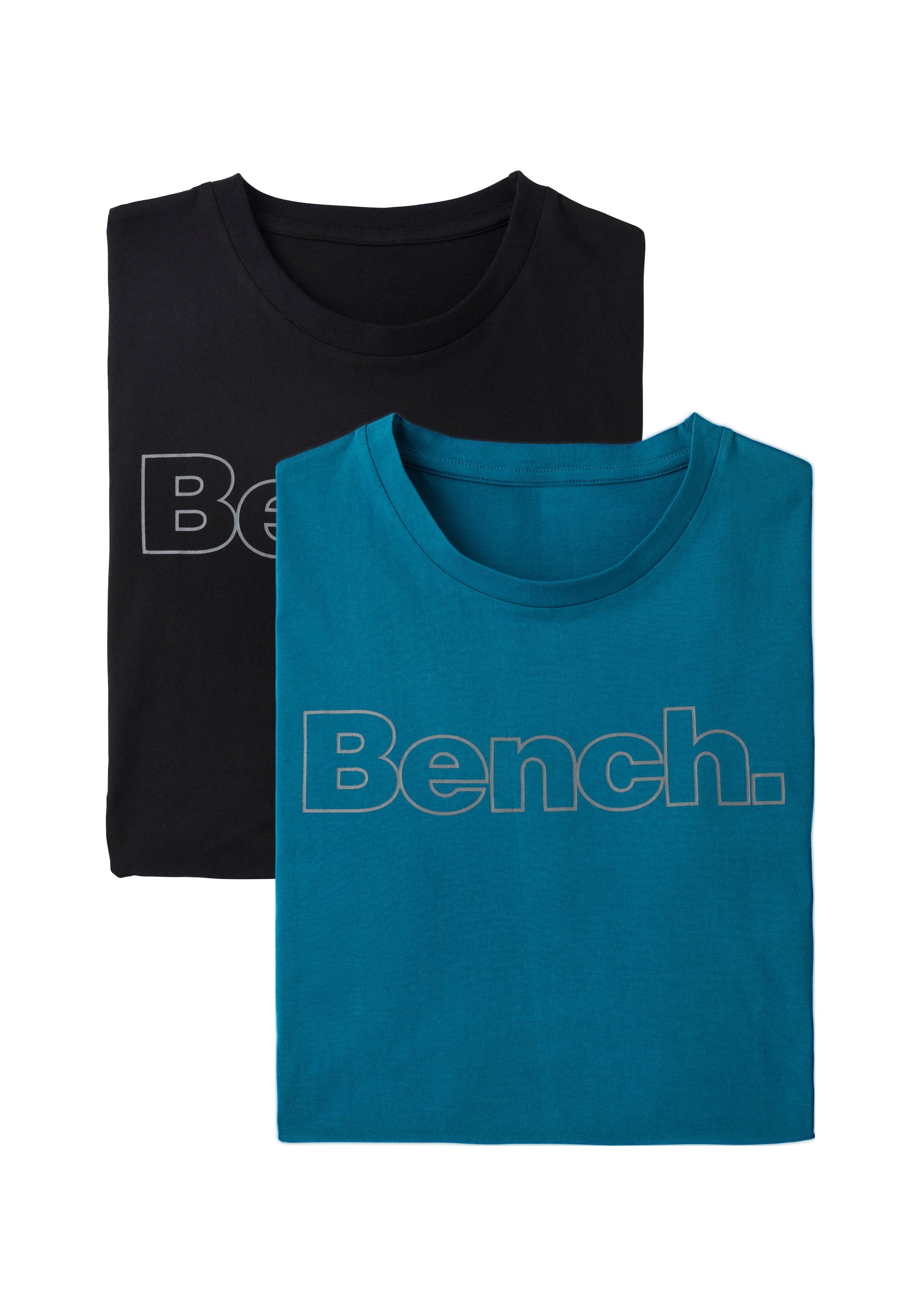 Bench. Loungewear Langarmshirt, | (2 mit BAUR kaufen Print ▷ tlg.), vorn Bench