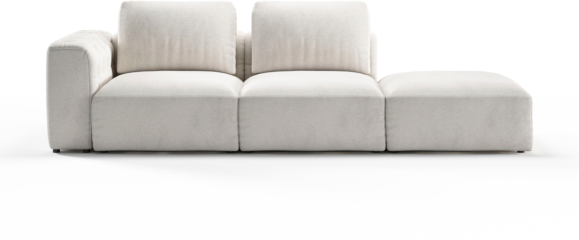 RAUM.ID Chaiselongue »Cushid«, Modul-Sofa, bestehend aus 2-Sitzer und Hocker