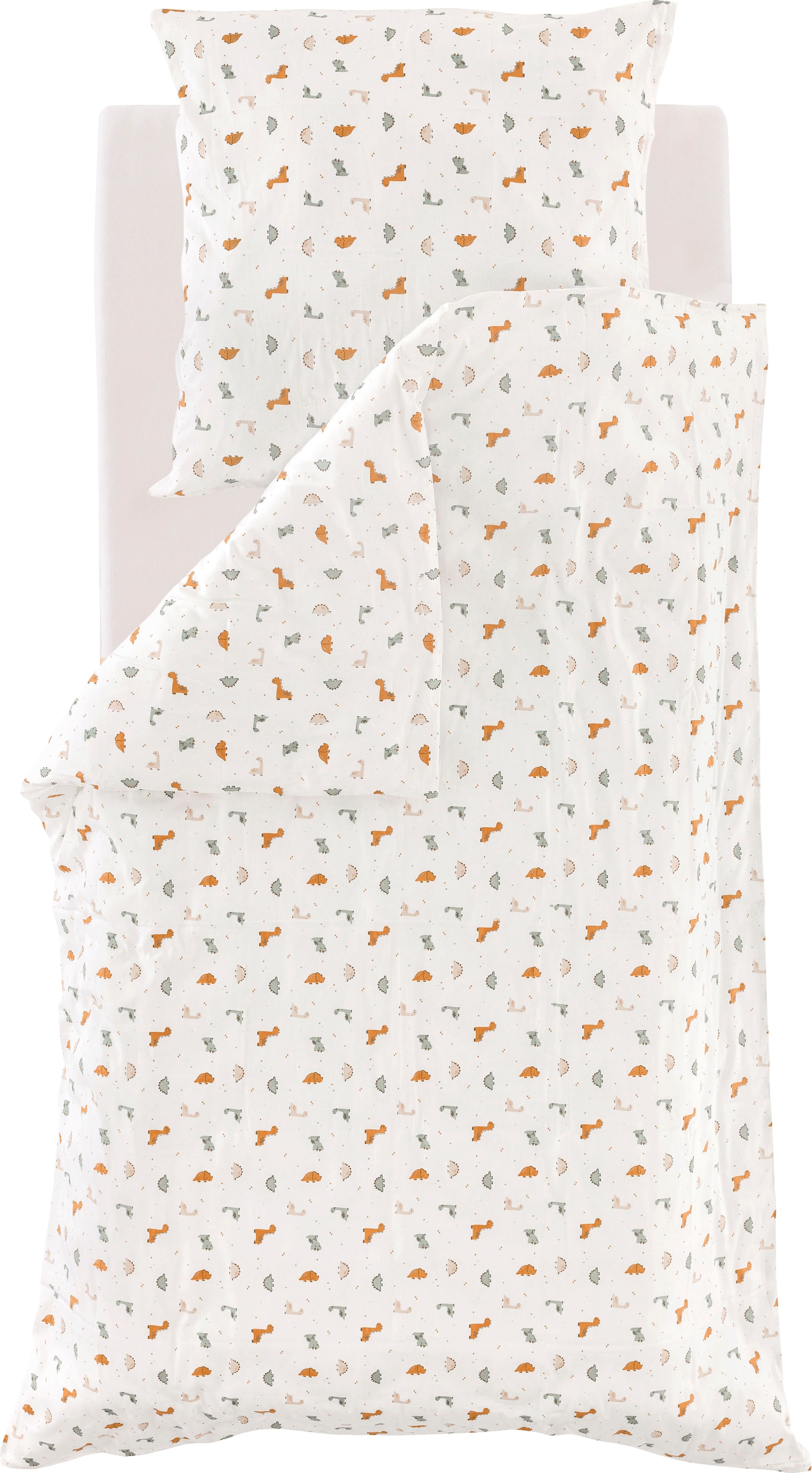 Träumeland Bettwäsche "Dinolino" 2 Stk. verpackt im praktischen & wiederver günstig online kaufen